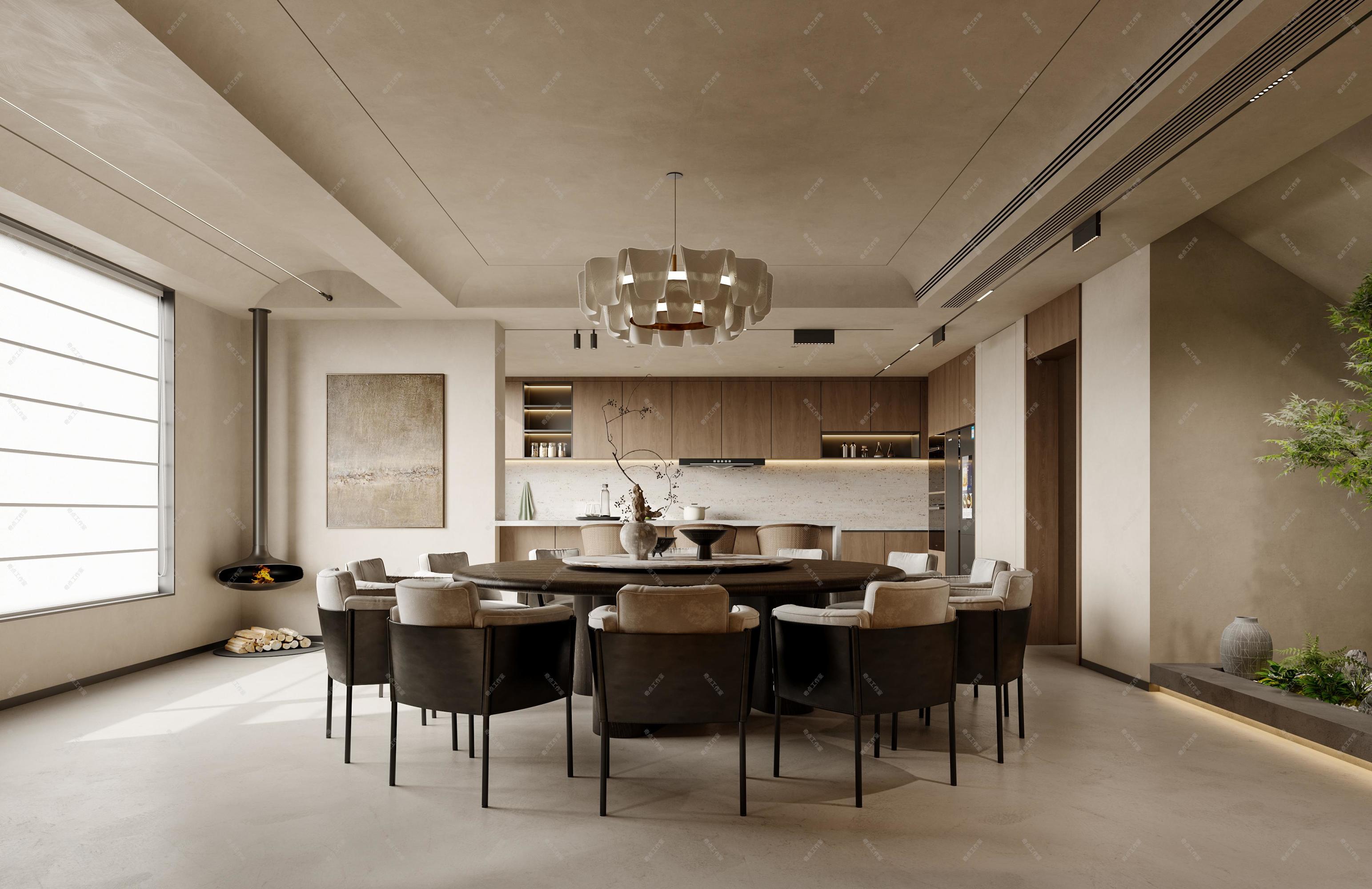 侘寂风家居效果图[ID: 113525954]_建e效果图