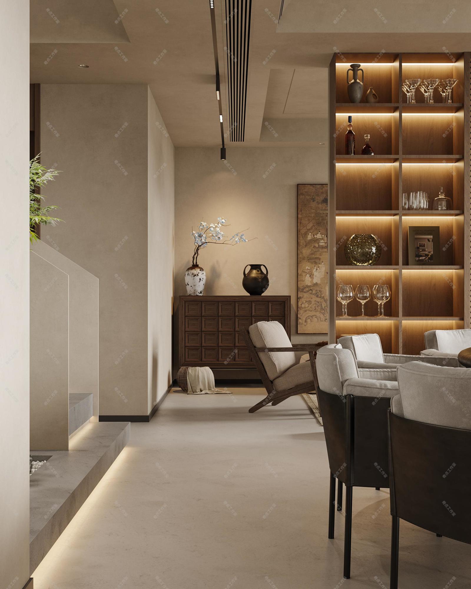 侘寂风家居效果图[ID: 113525954]_建e效果图