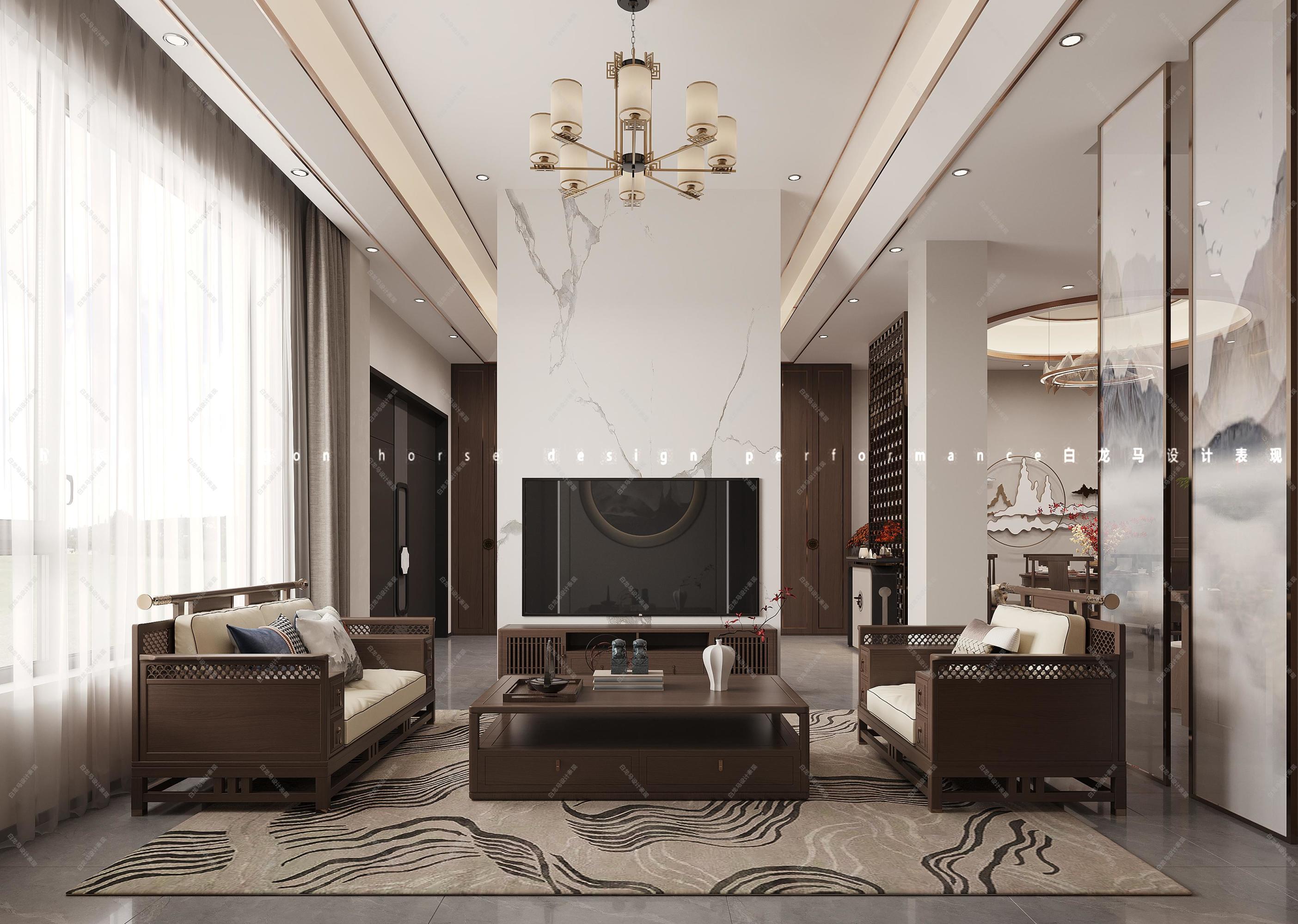 新中式家装效果图[ID: 113722404]_建e效果图