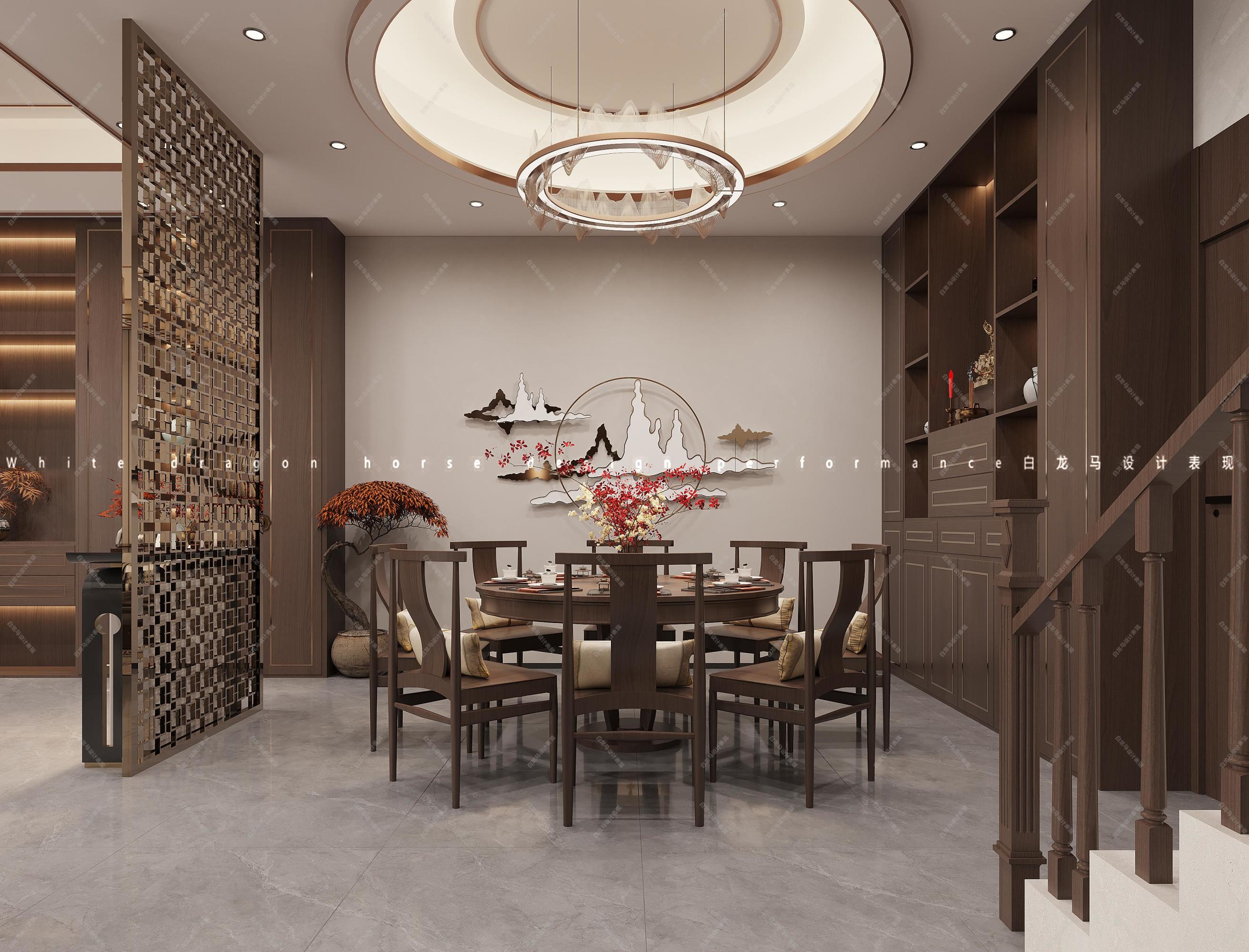 新中式家装效果图[ID: 113722404]_建e效果图