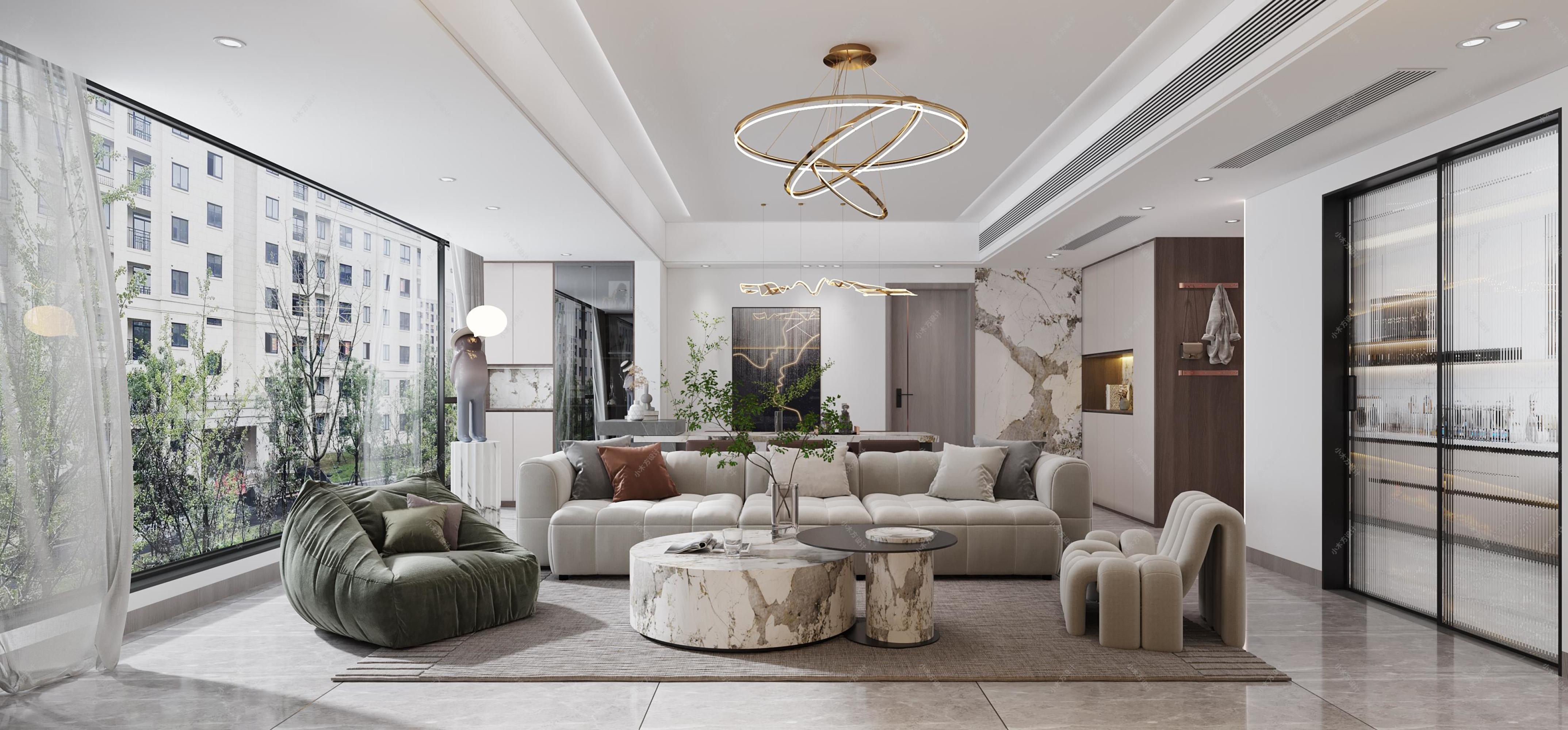 现代简约家装效果图[ID: 113657040]_建e效果图