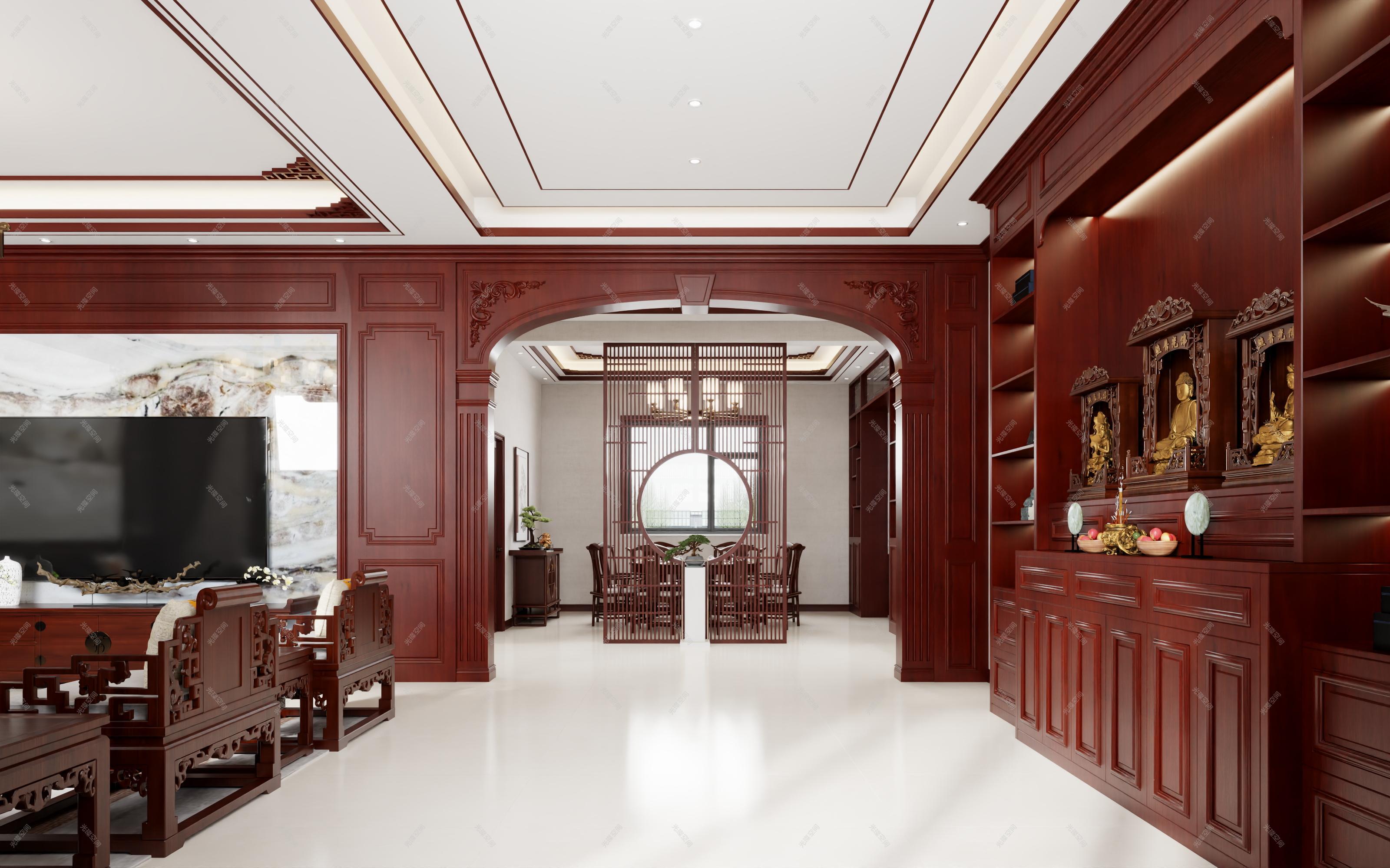 中式家装效果图[ID: 113656979]_建e效果图