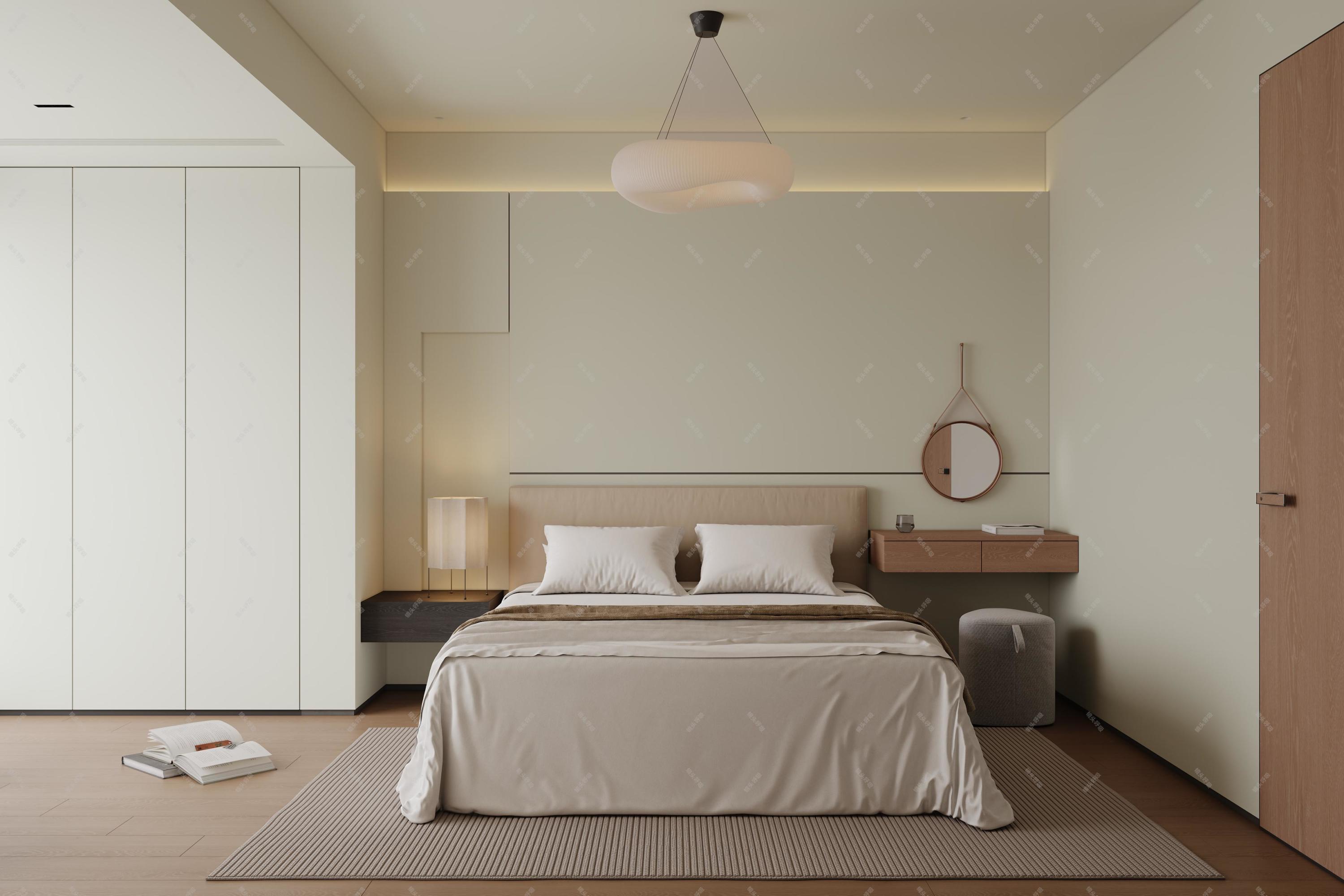 现代中古风家装效果图[ID: 113329250]_建e效果图