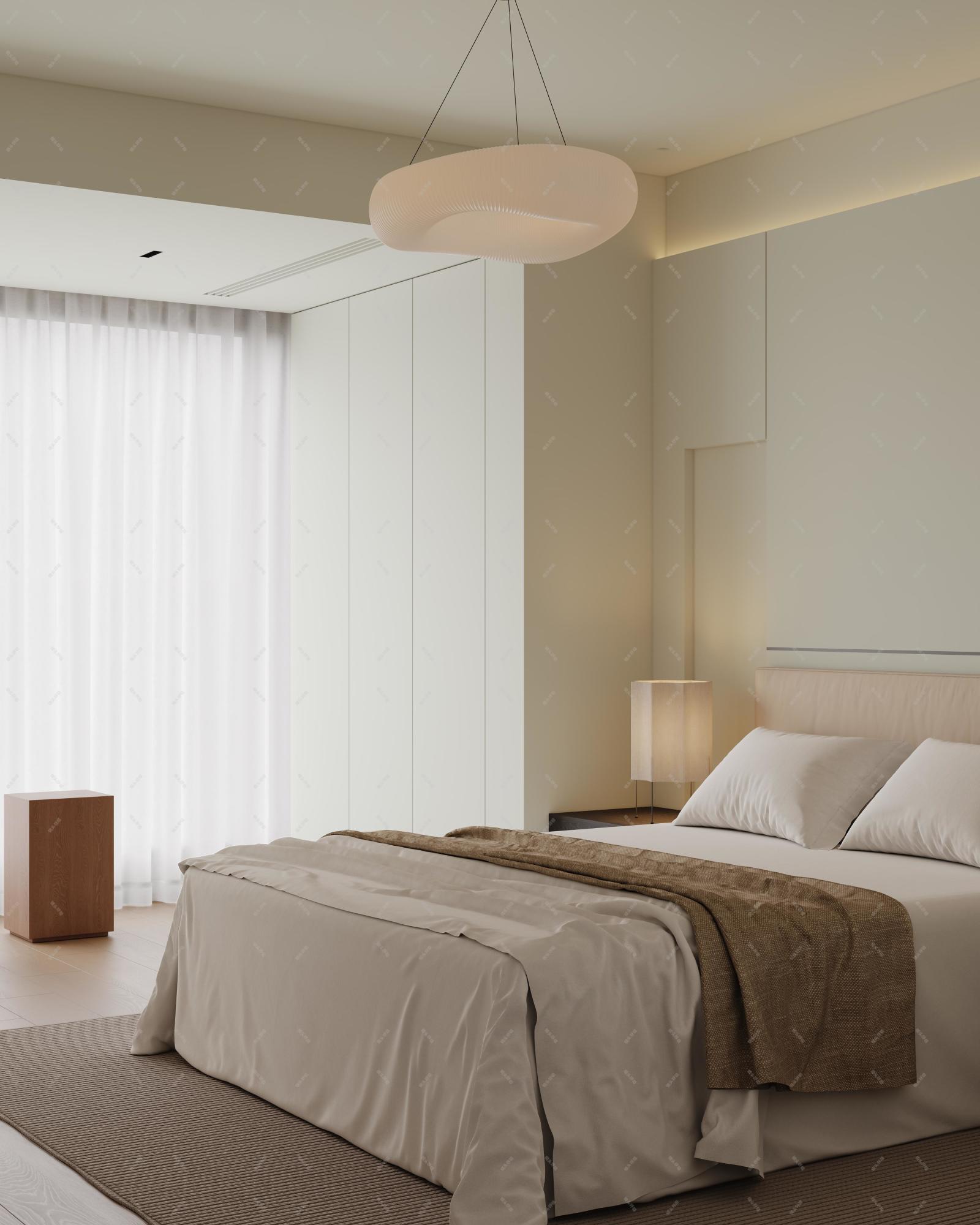 现代中古风家装效果图[ID: 113329250]_建e效果图