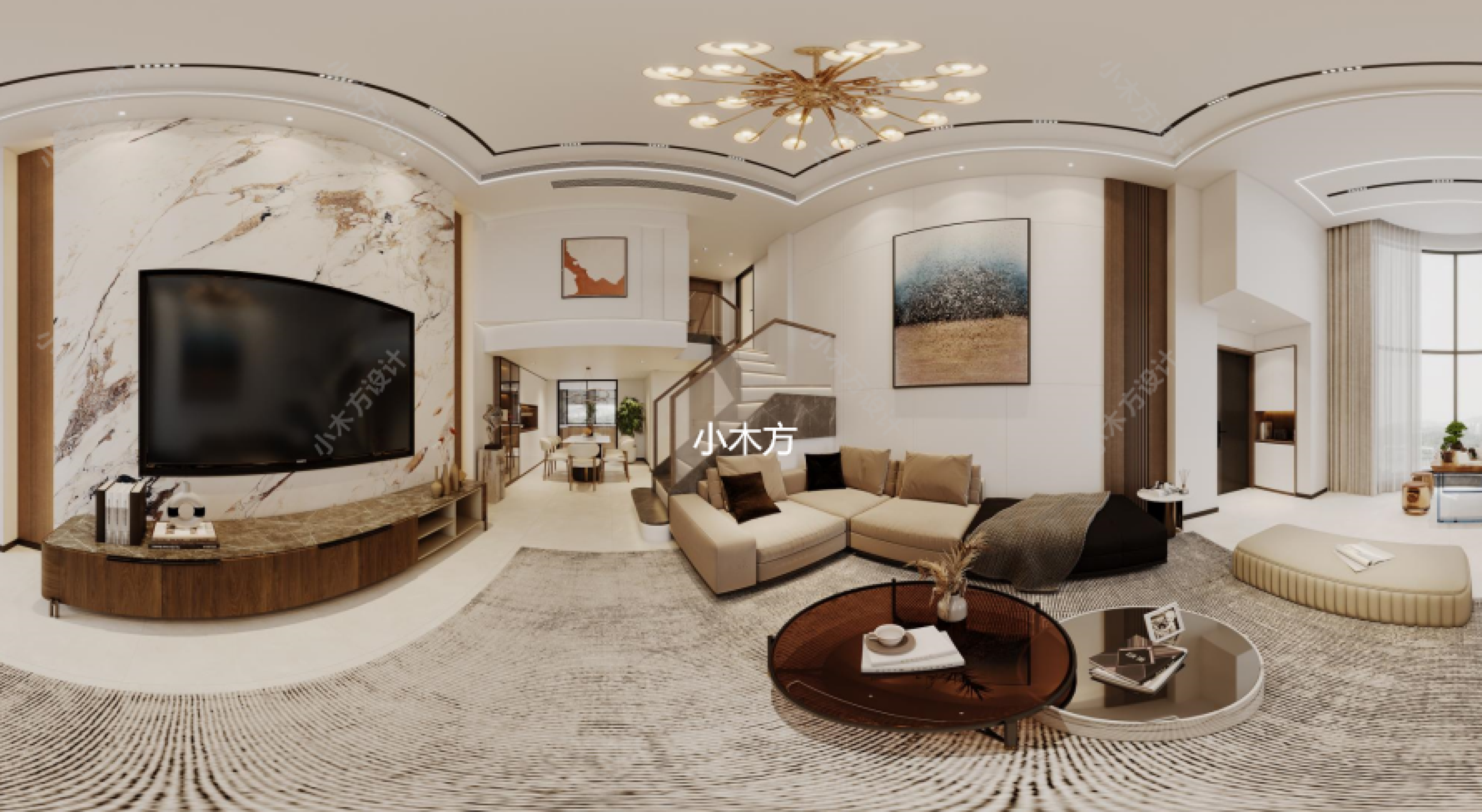 现代轻奢家装效果图[ID: 113263660]_建e效果图