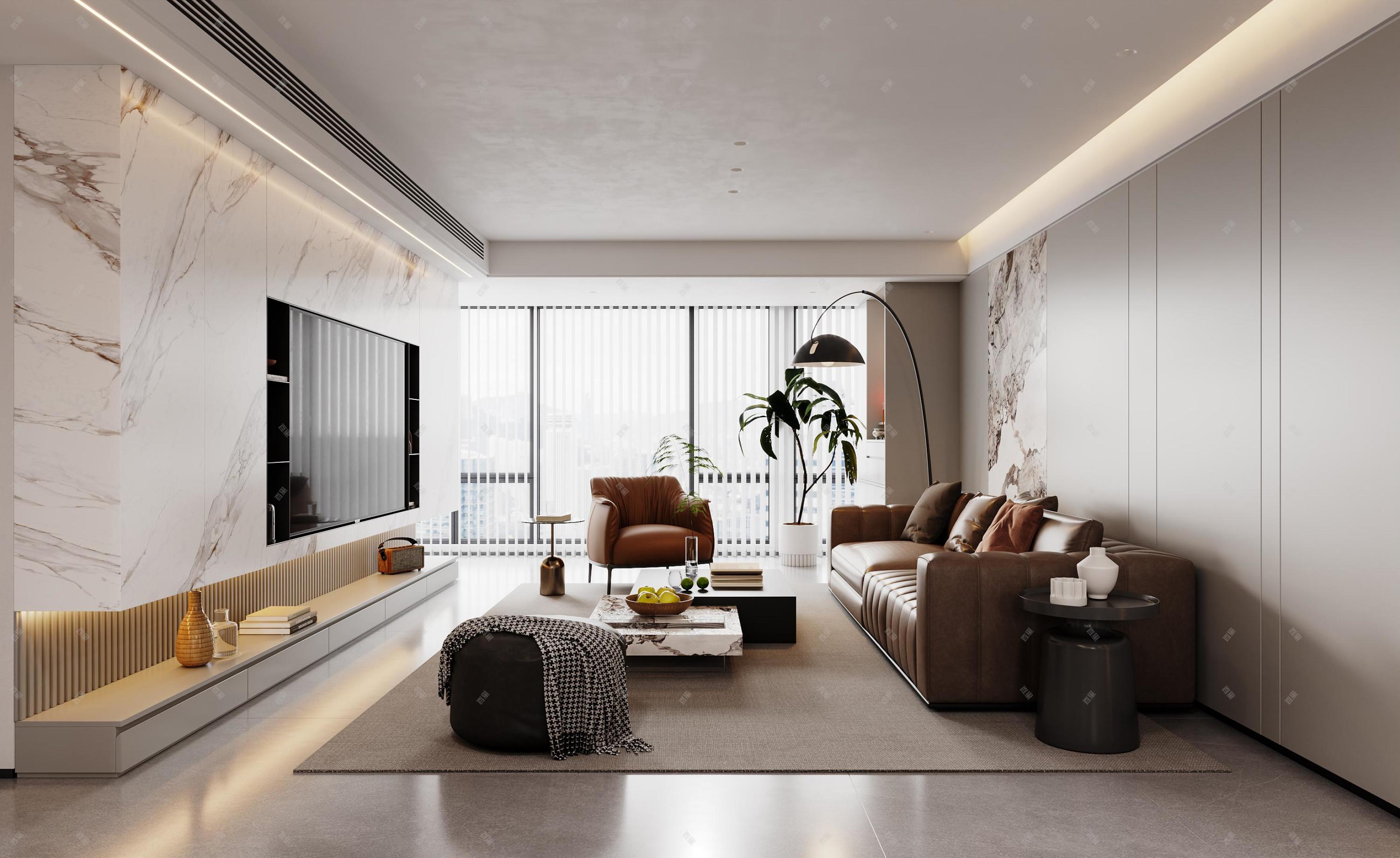 现代简约家装效果图[ID: 113460415]_建e效果图