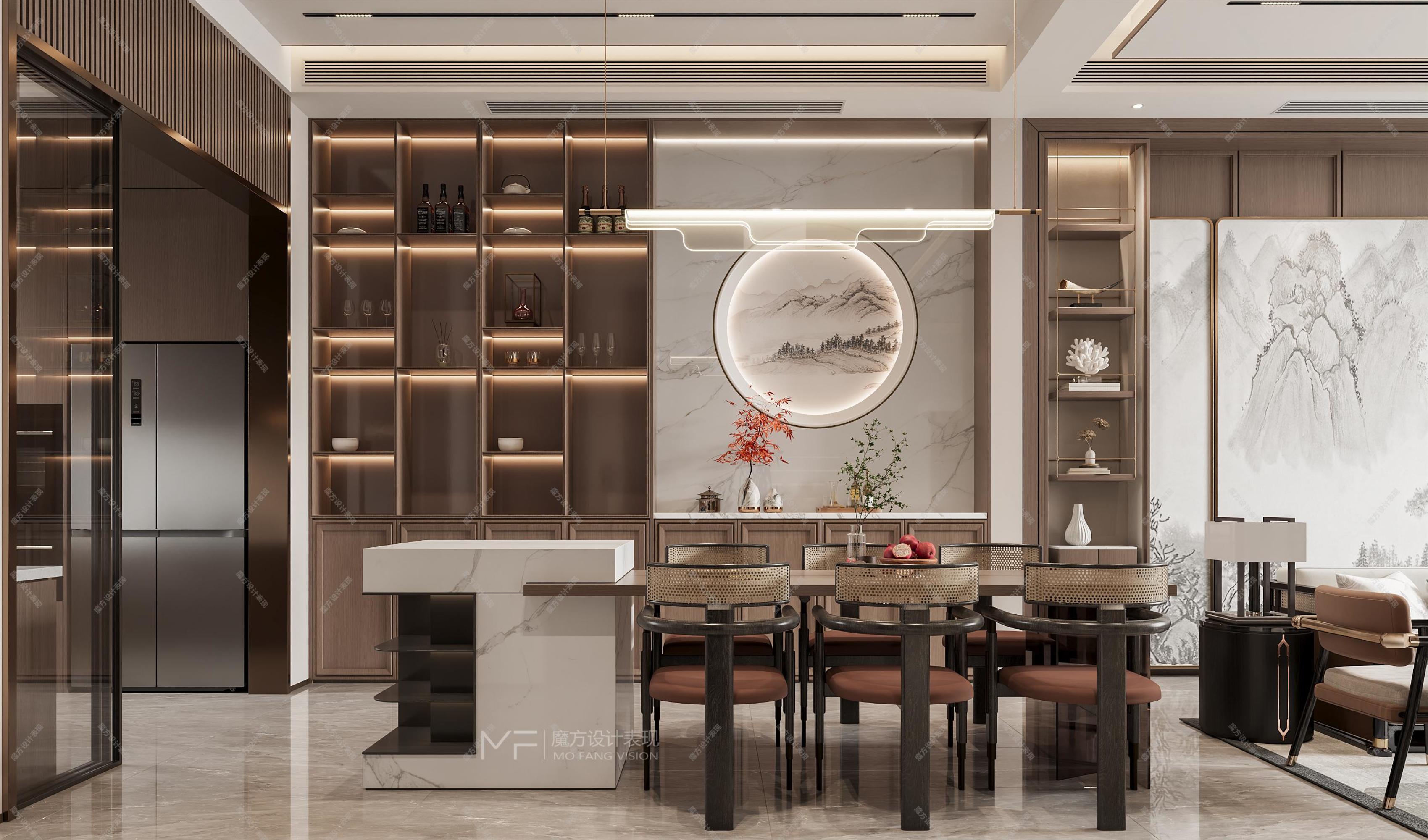 新中式家装效果图[ID: 113394873]_建e效果图