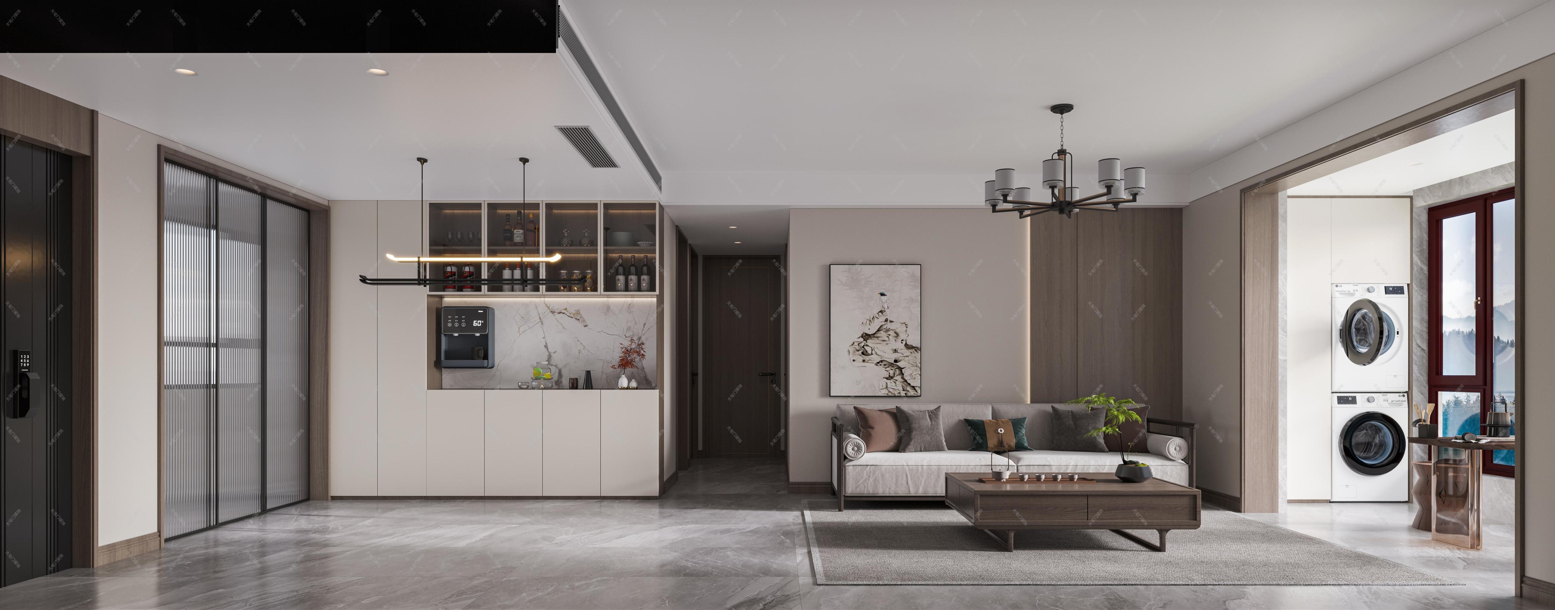 新中式家装效果图[ID: 113394750]_建e效果图