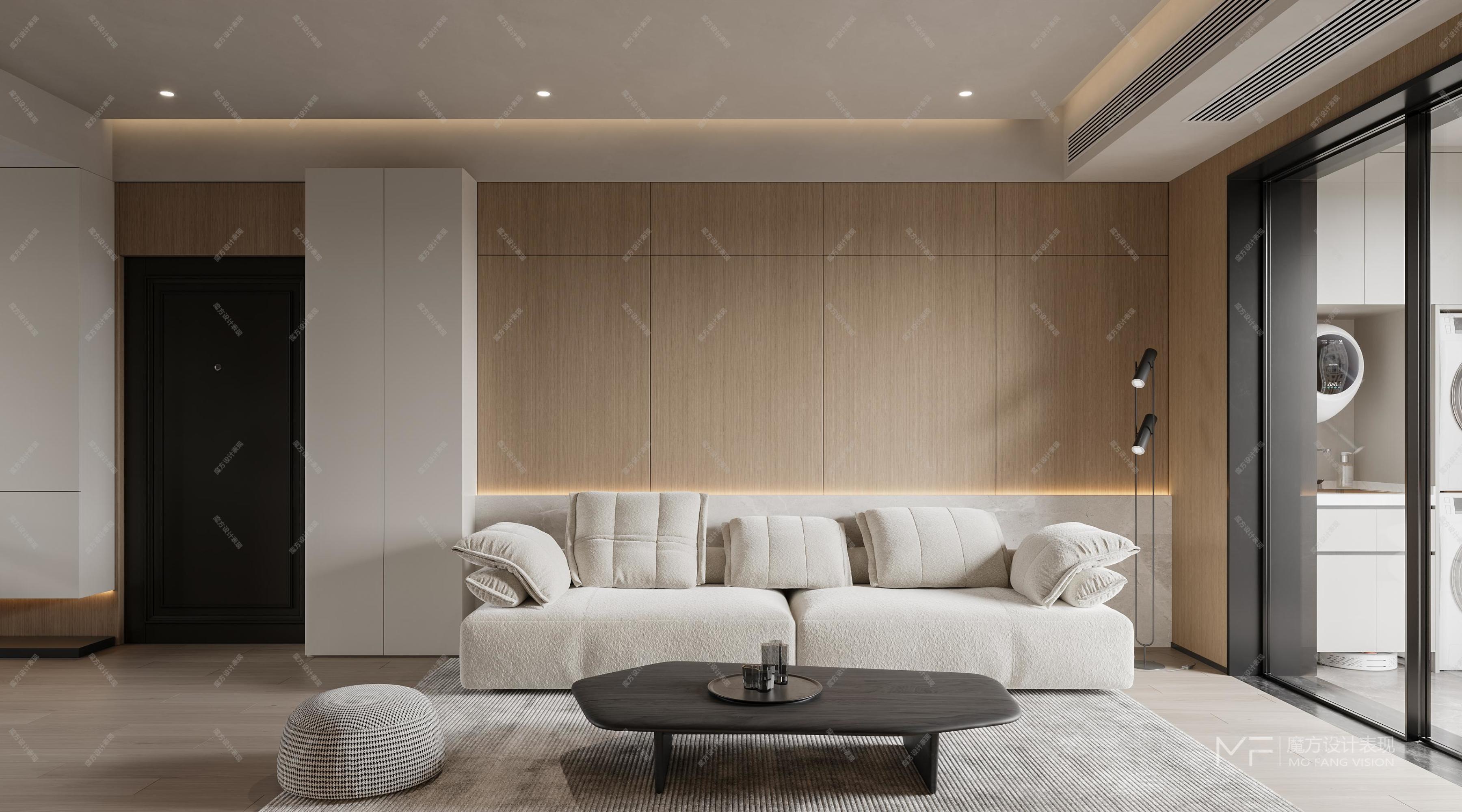 极简原木风家装效果图[ID: 113394817]_建e效果图