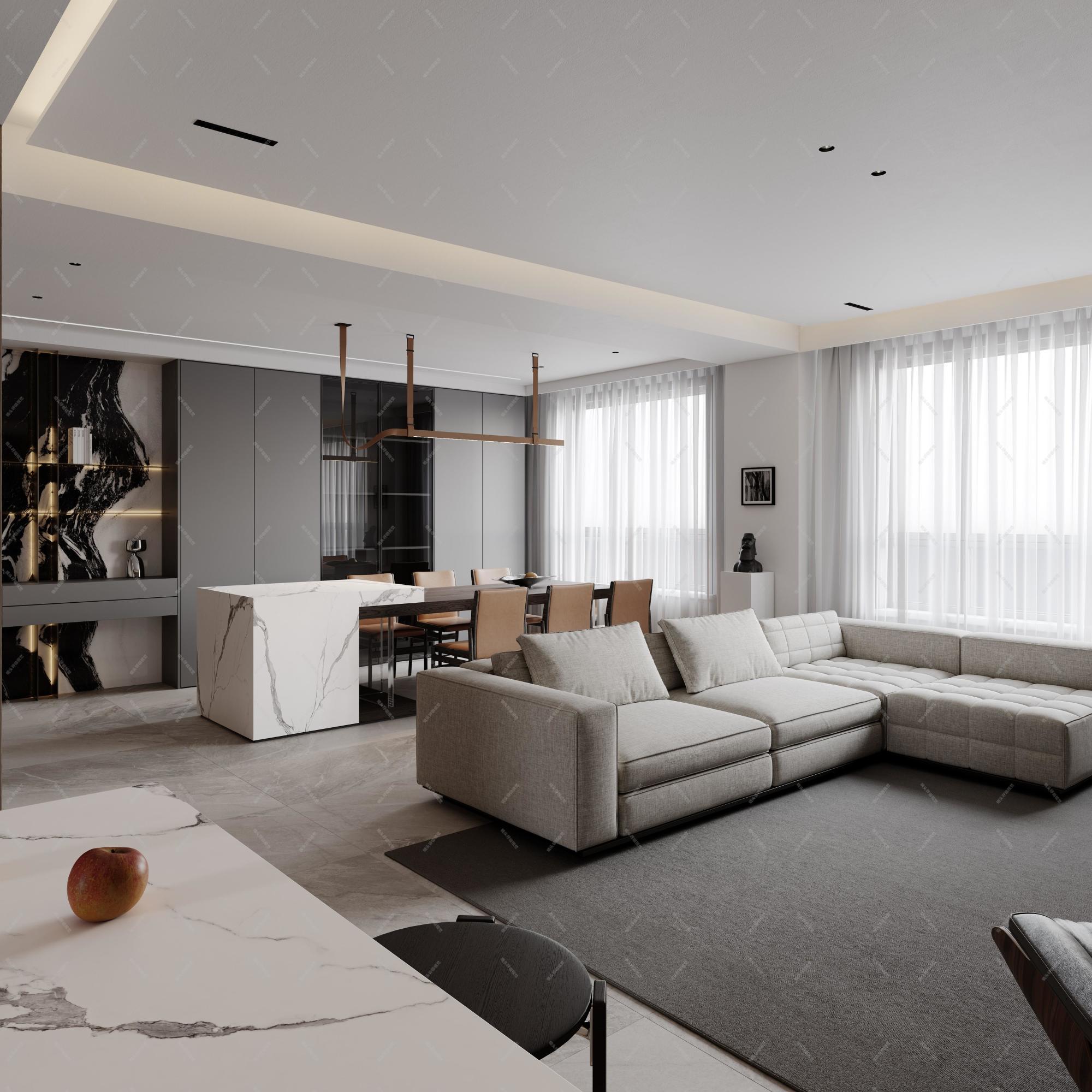 现代轻奢家装效果图[ID: 113394689]_建e效果图