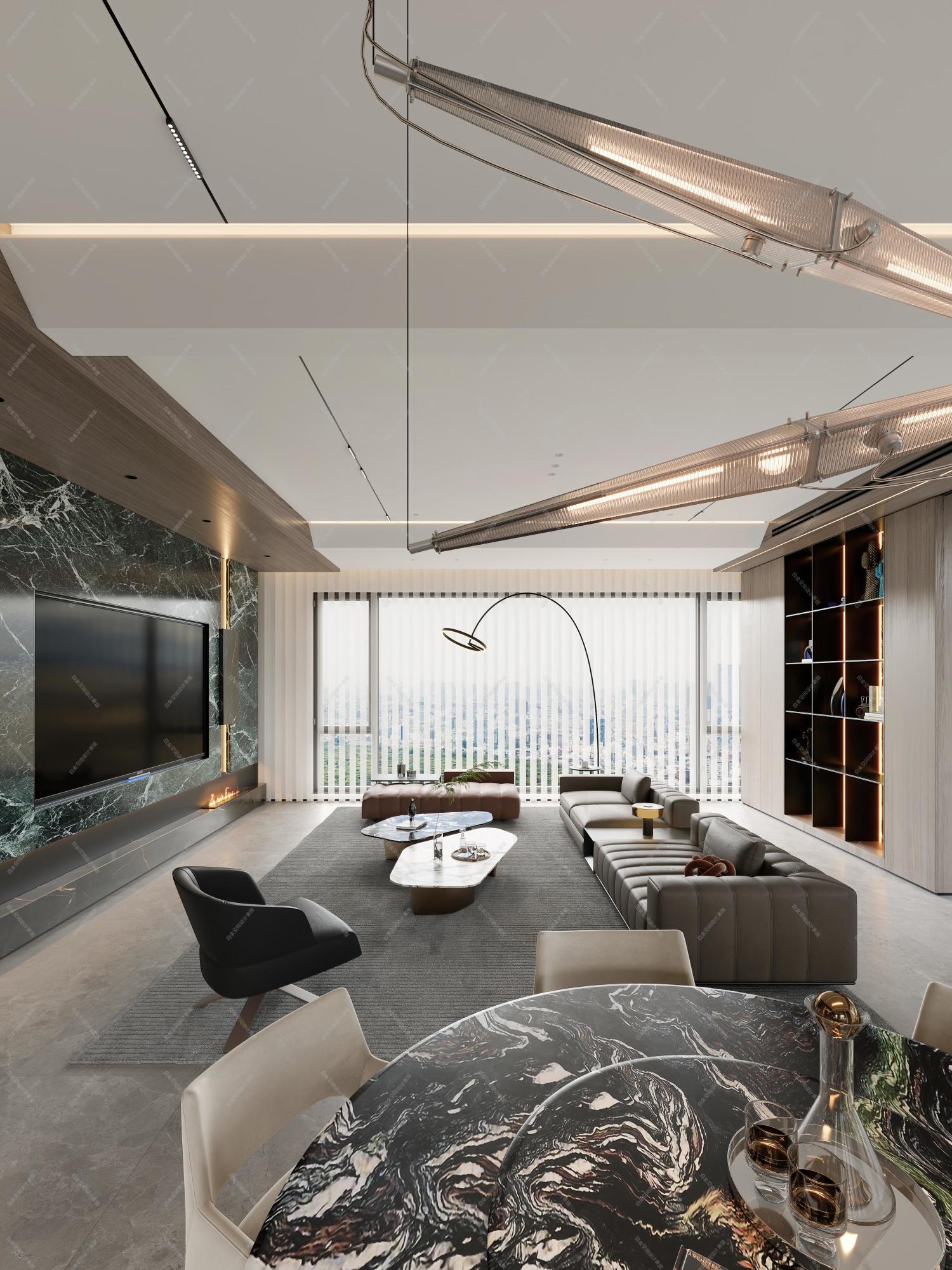 现代简约家装效果图[ID: 114115673]_建e效果图