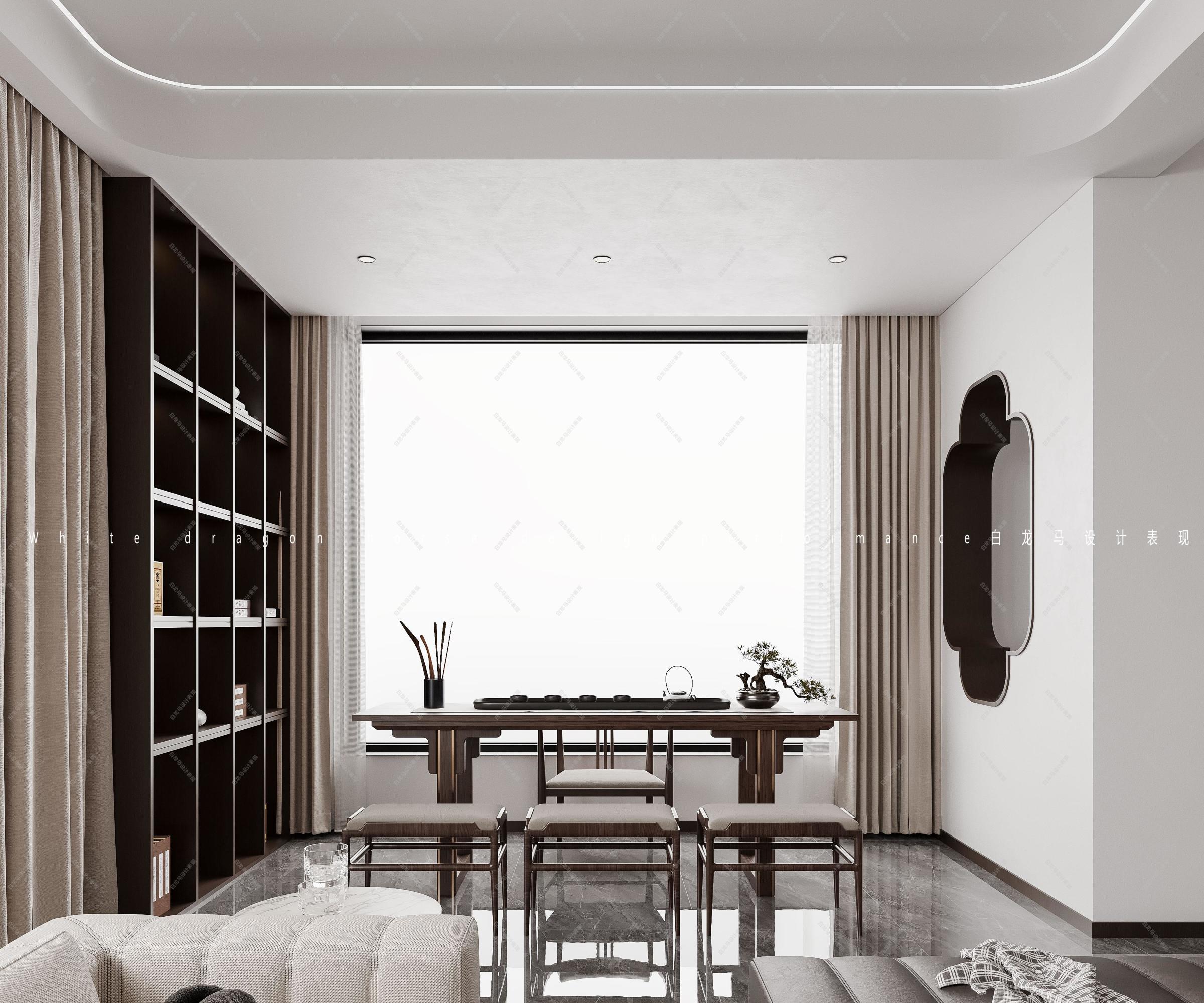新中式别墅效果图[ID: 114115688]_建e效果图