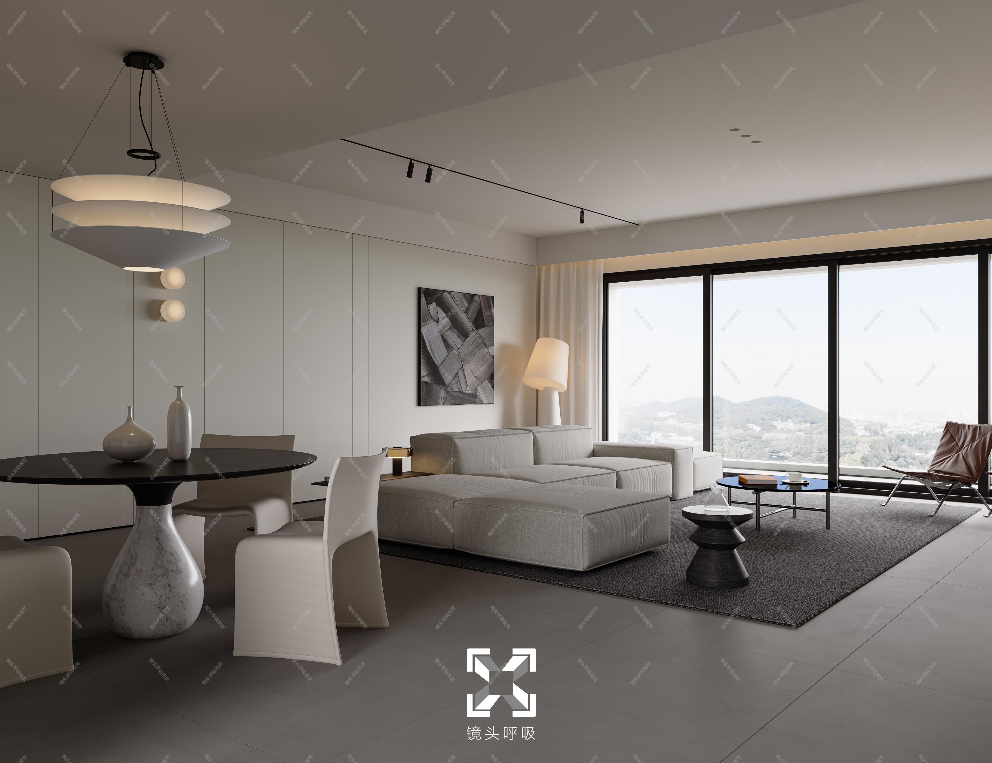 现代极简家装效果图[ID: 114050154]_建e效果图