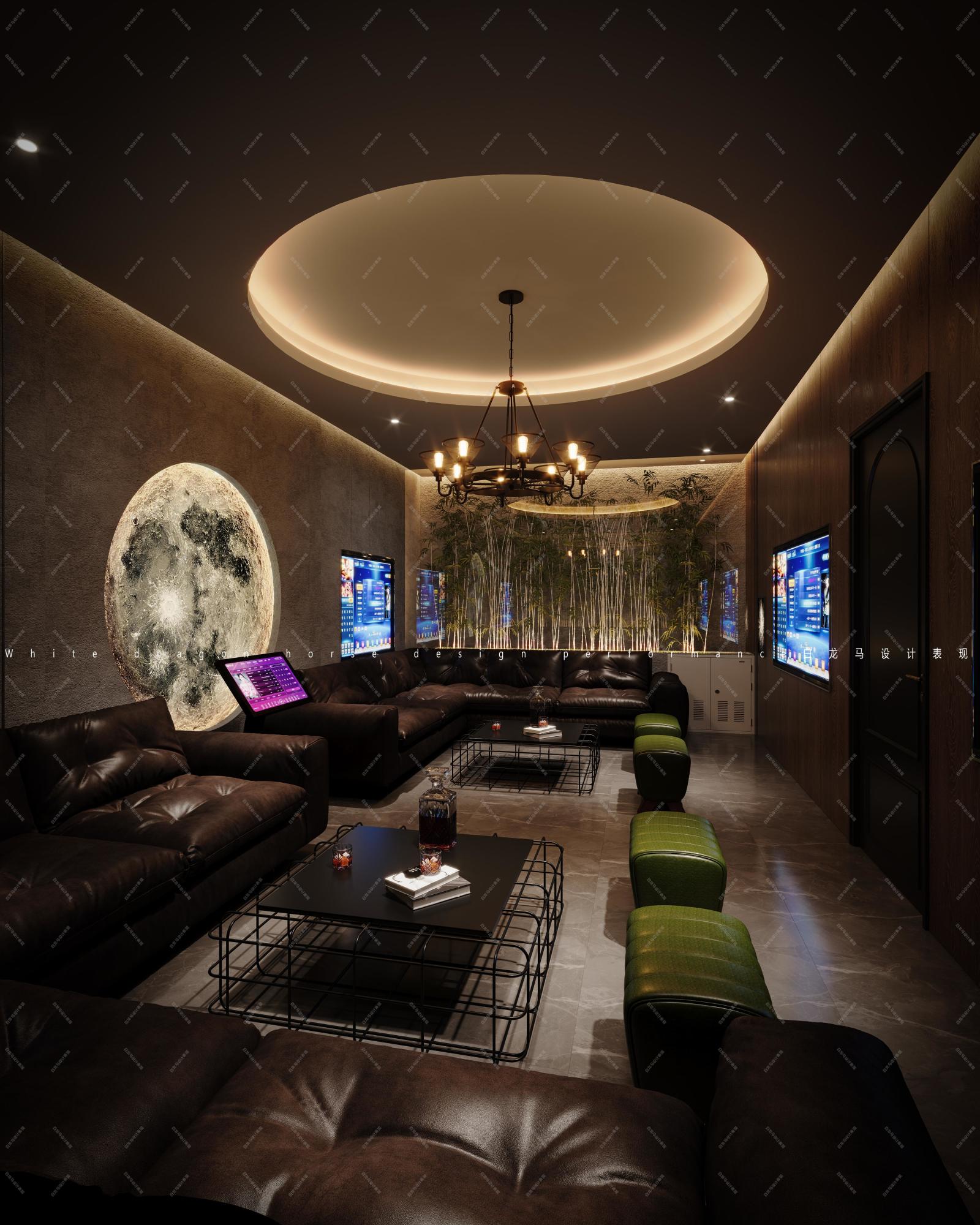 工装古典质感酒吧效果图[ID: 114050257]_建e效果图