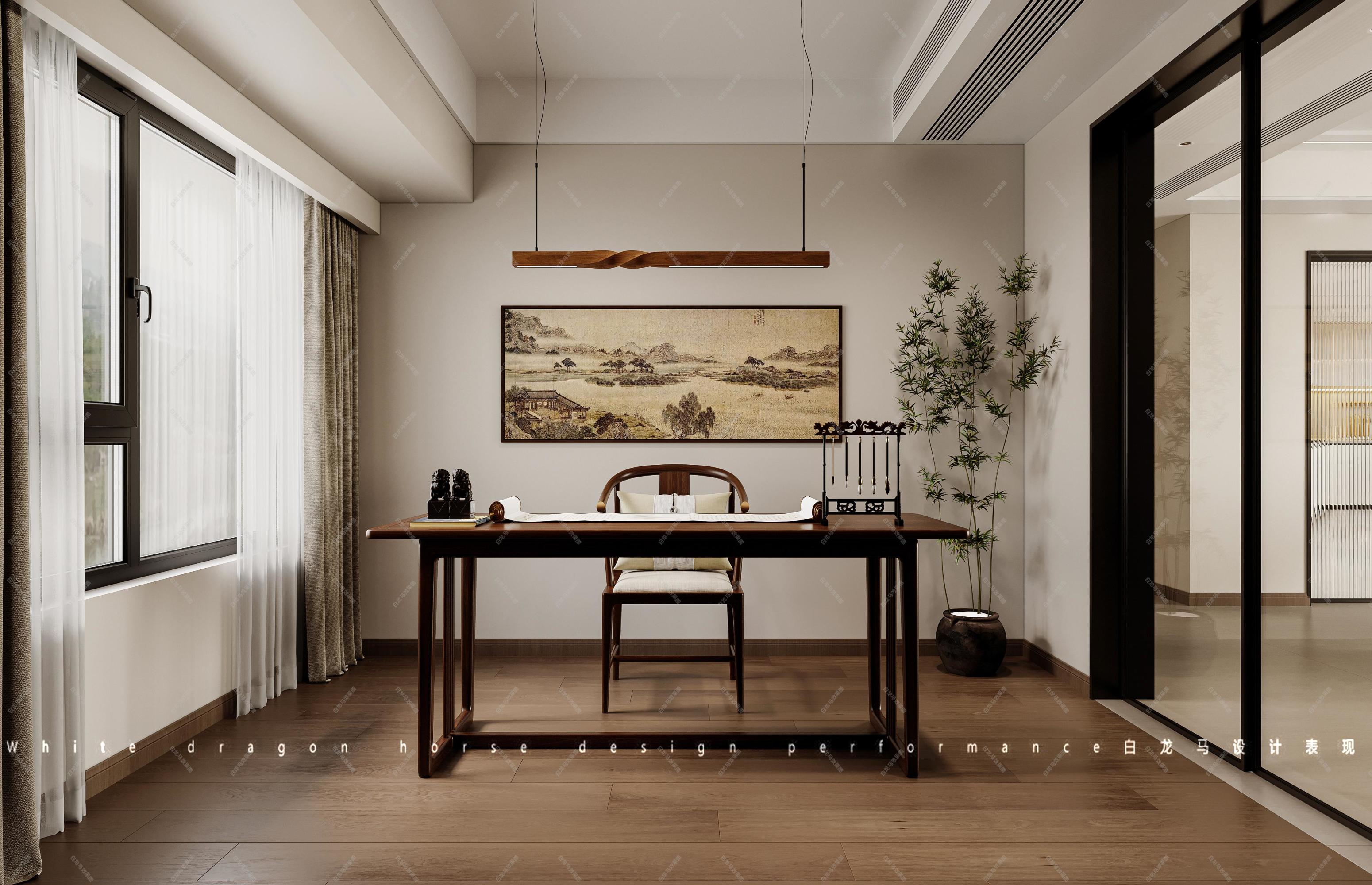 现代中古风家装效果图[ID: 114246713]_建e效果图