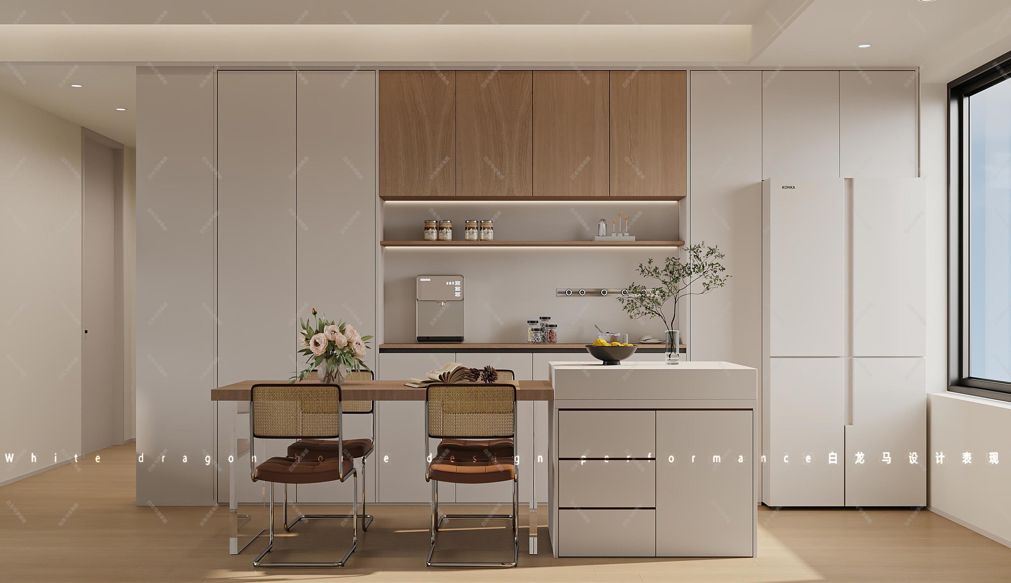 简约奶油风家装效果图[ID: 114246664]_建e效果图