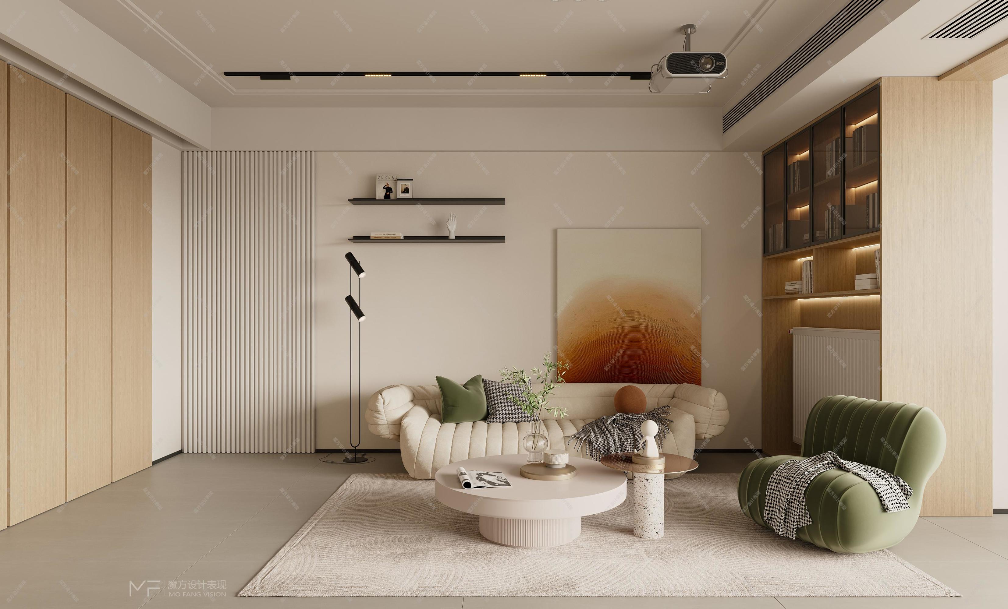 现代原木家装效果图[ID: 114181249]_建e效果图