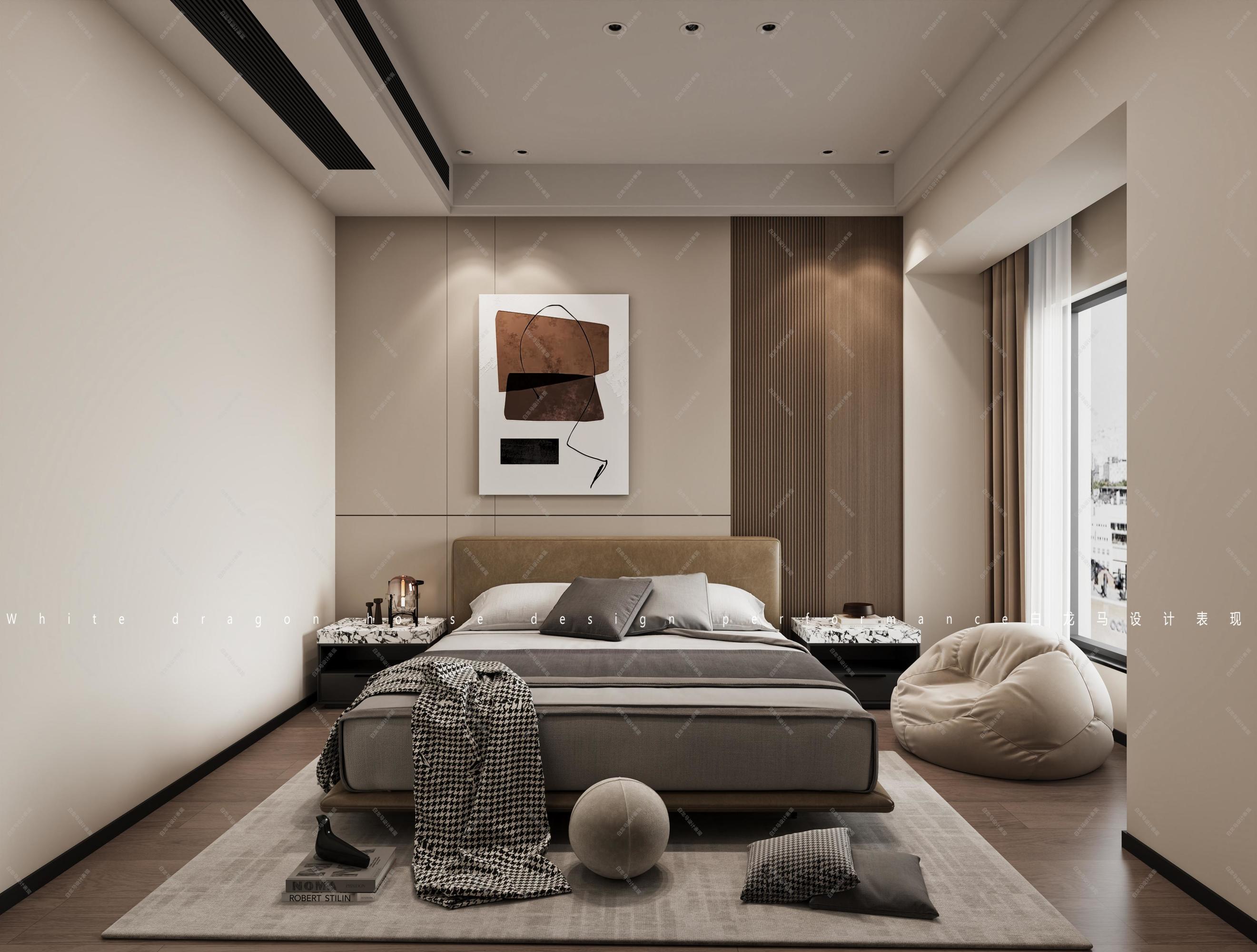 现代大平层效果图[ID: 113788061]_建e效果图