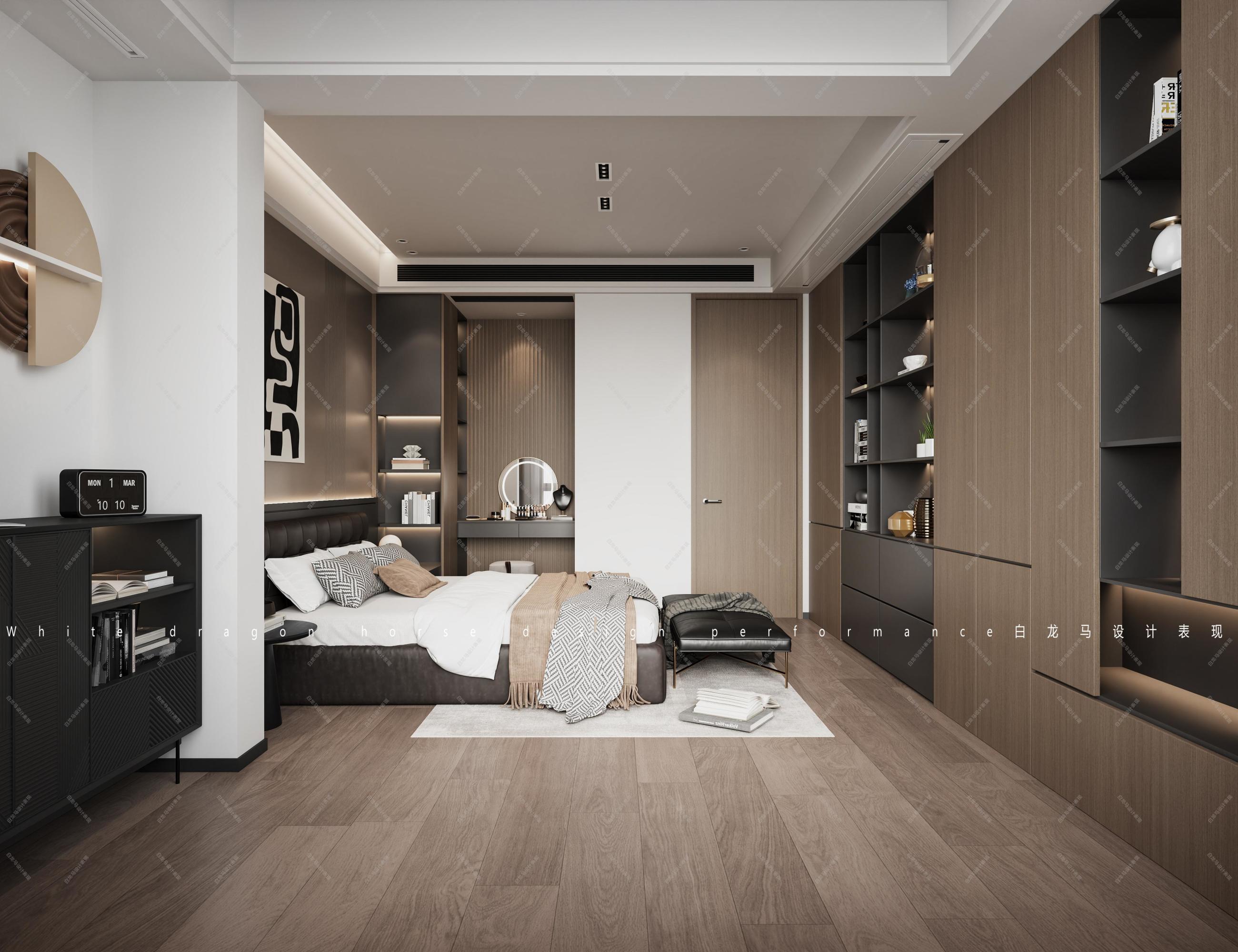 现代大平层效果图[ID: 113788061]_建e效果图
