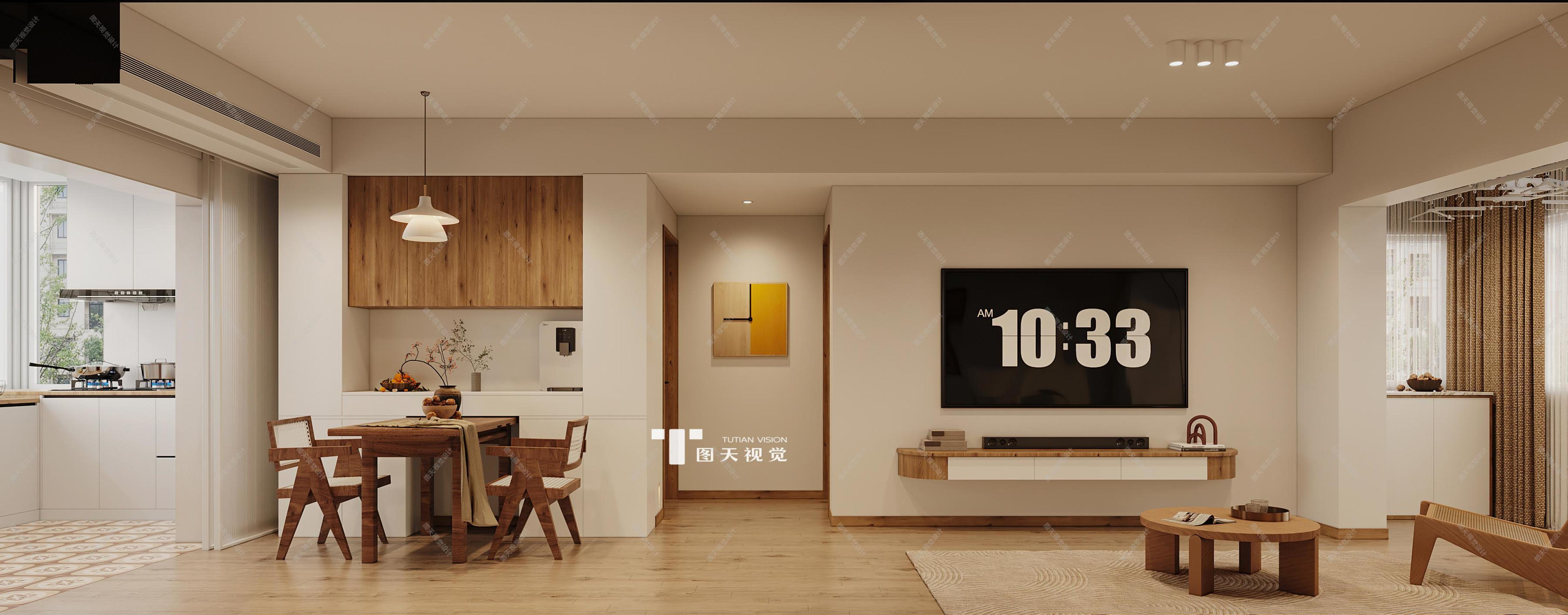 现代原木效果图[ID: 114312325]_建e效果图