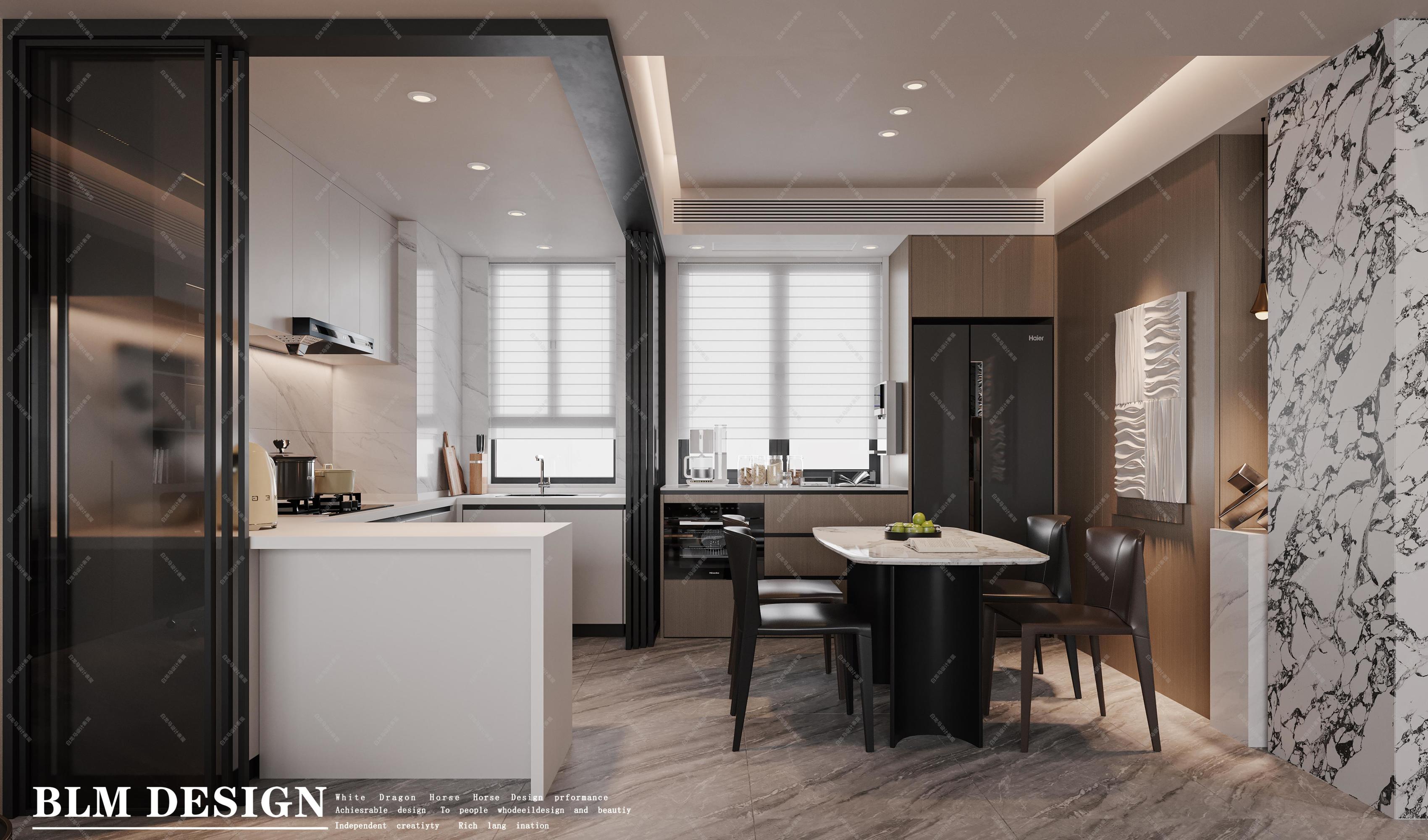 意式客餐厅——白龙马效果图[ID: 115098857]_建e效果图