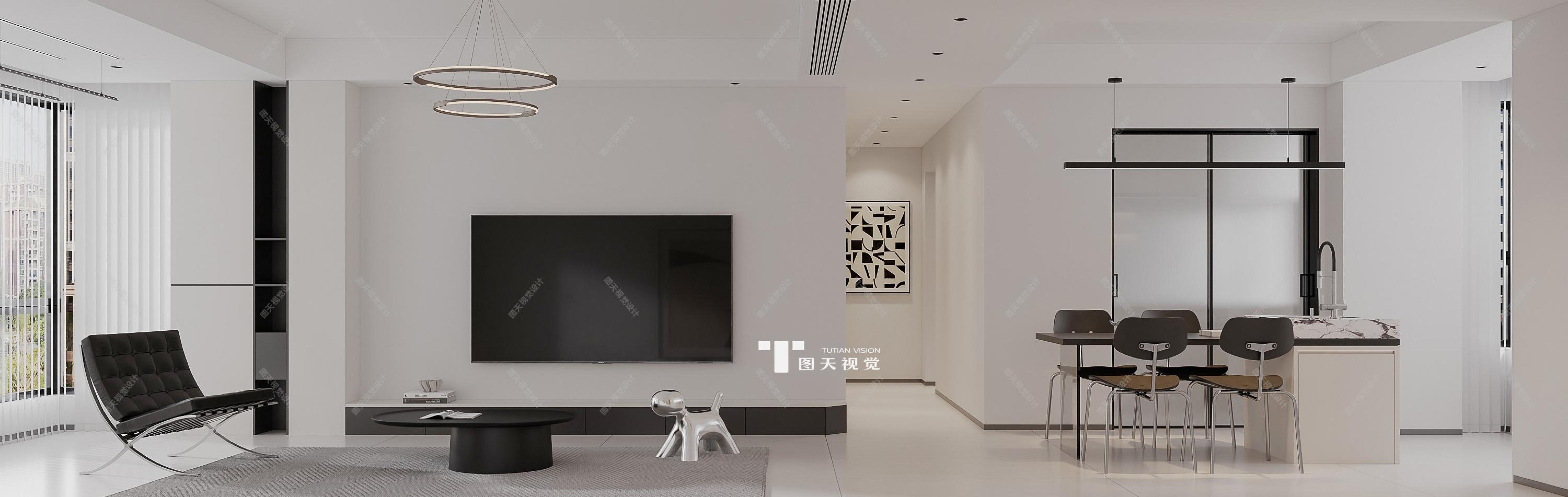 极简黑白灰[ID: 115098730]_建e效果图