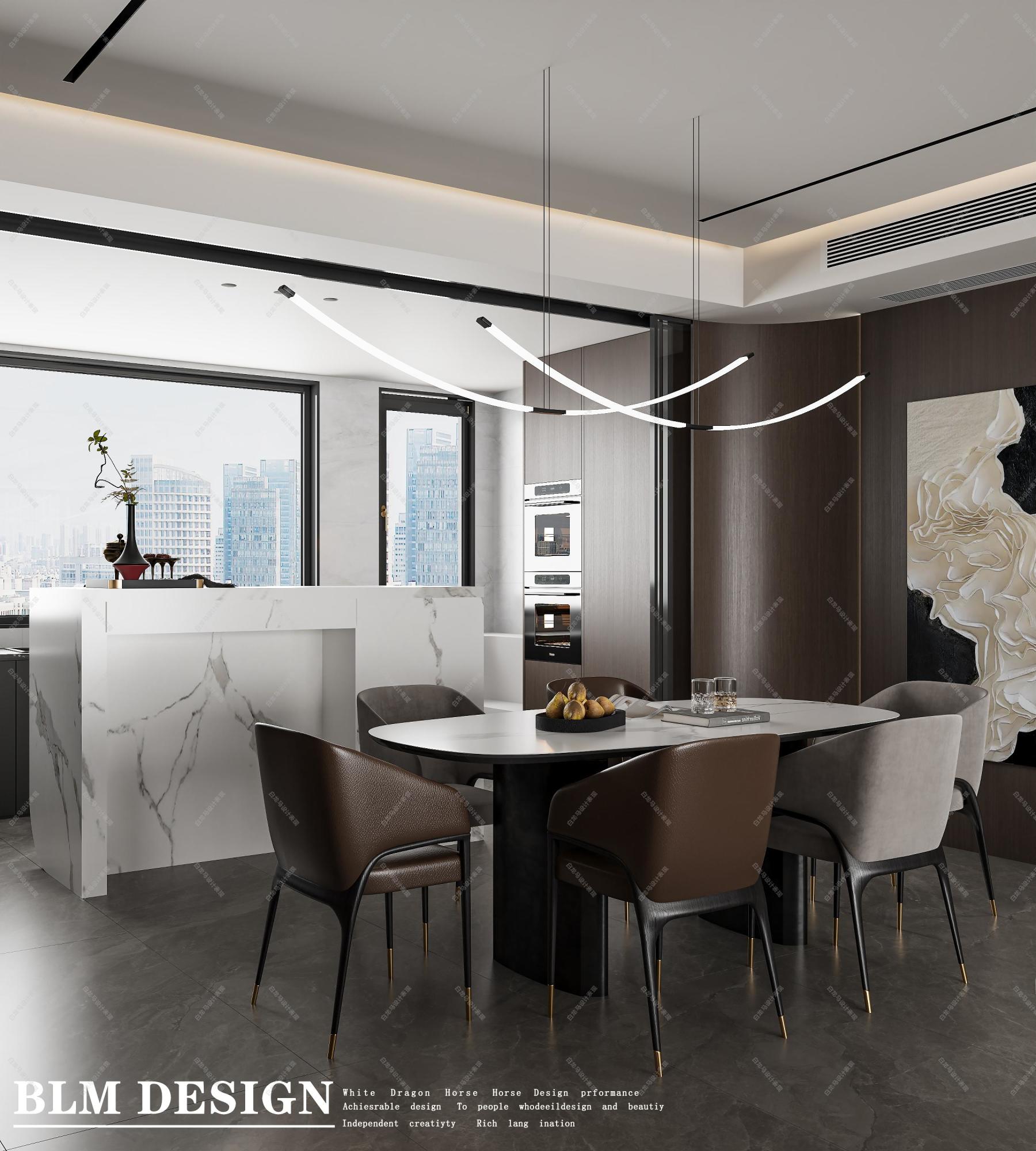 意式客餐厅——白龙马效果图[ID: 115098656]_建e效果图