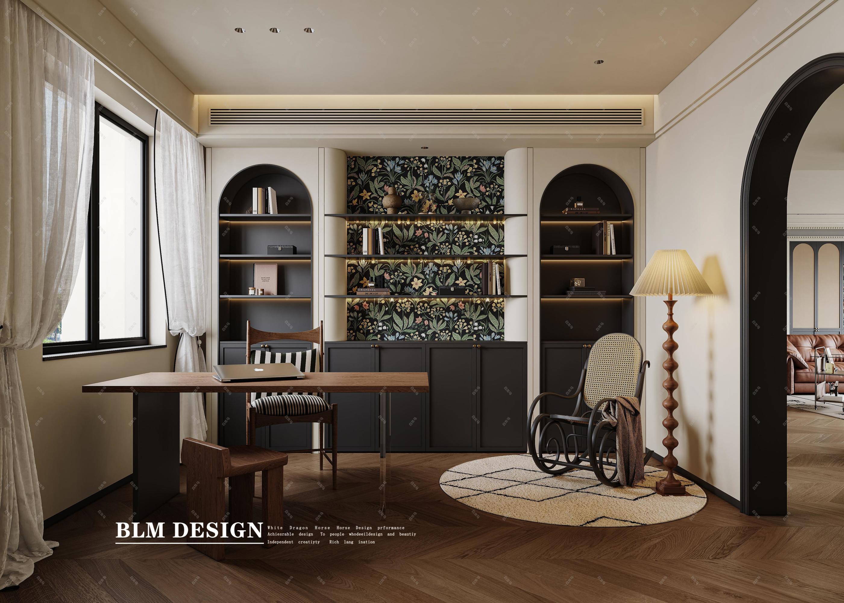 法式复古家装案例[ID: 115098755]_建e效果图