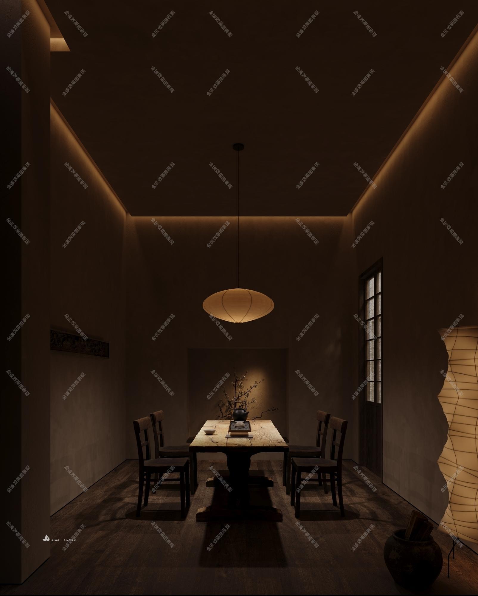 侘寂茶室[ID: 115295383]_建e效果图