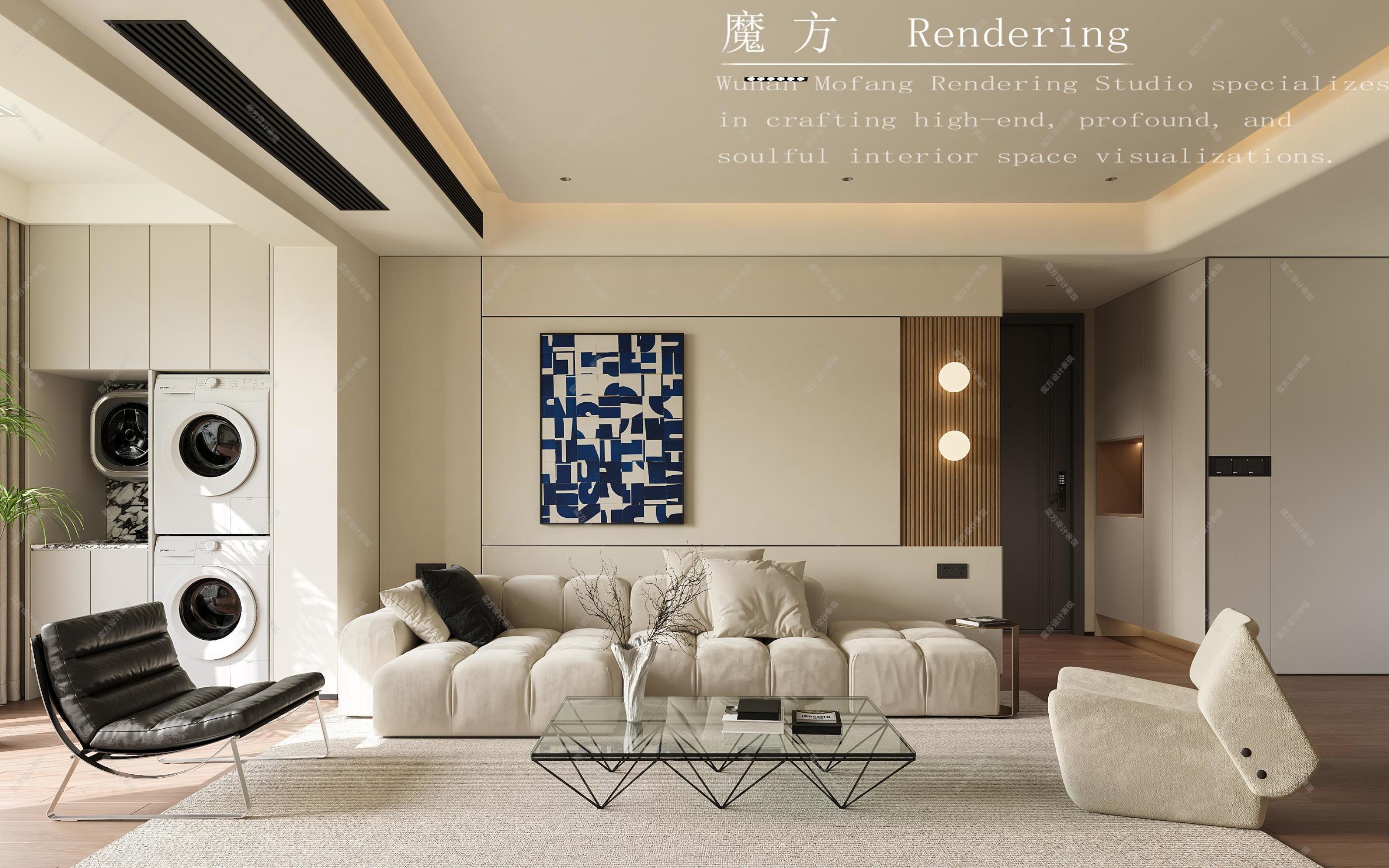 现代平层[ID: 114836538]_建e效果图
