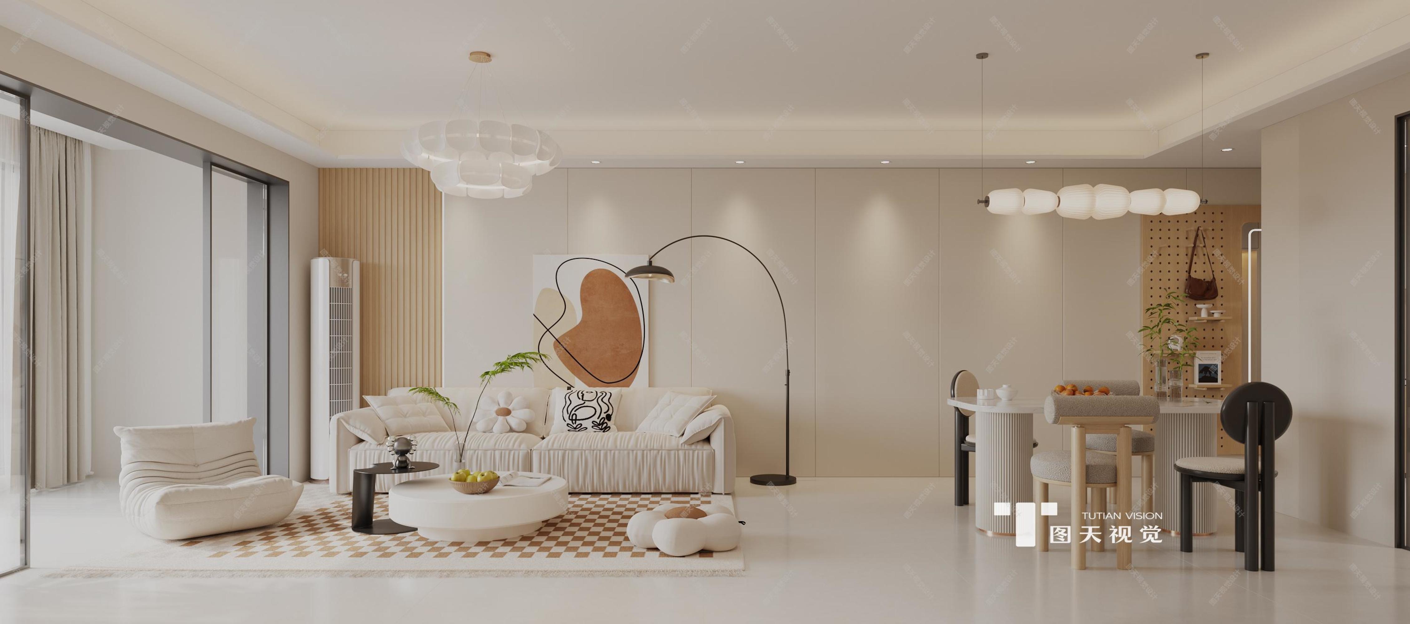 奶油风效果图[ID: 114836643]_建e效果图