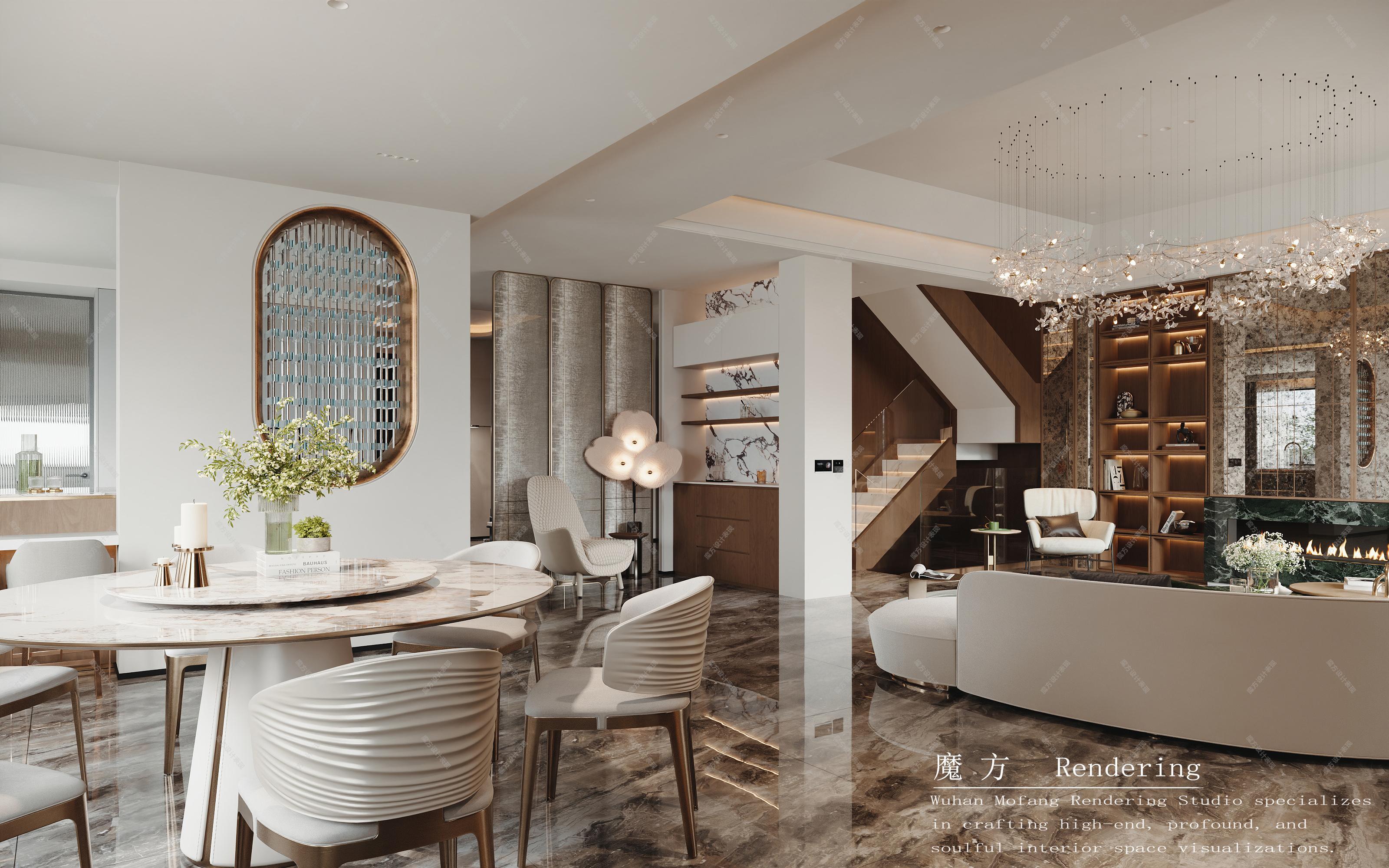 轻奢别墅[ID: 115033294]_建e效果图