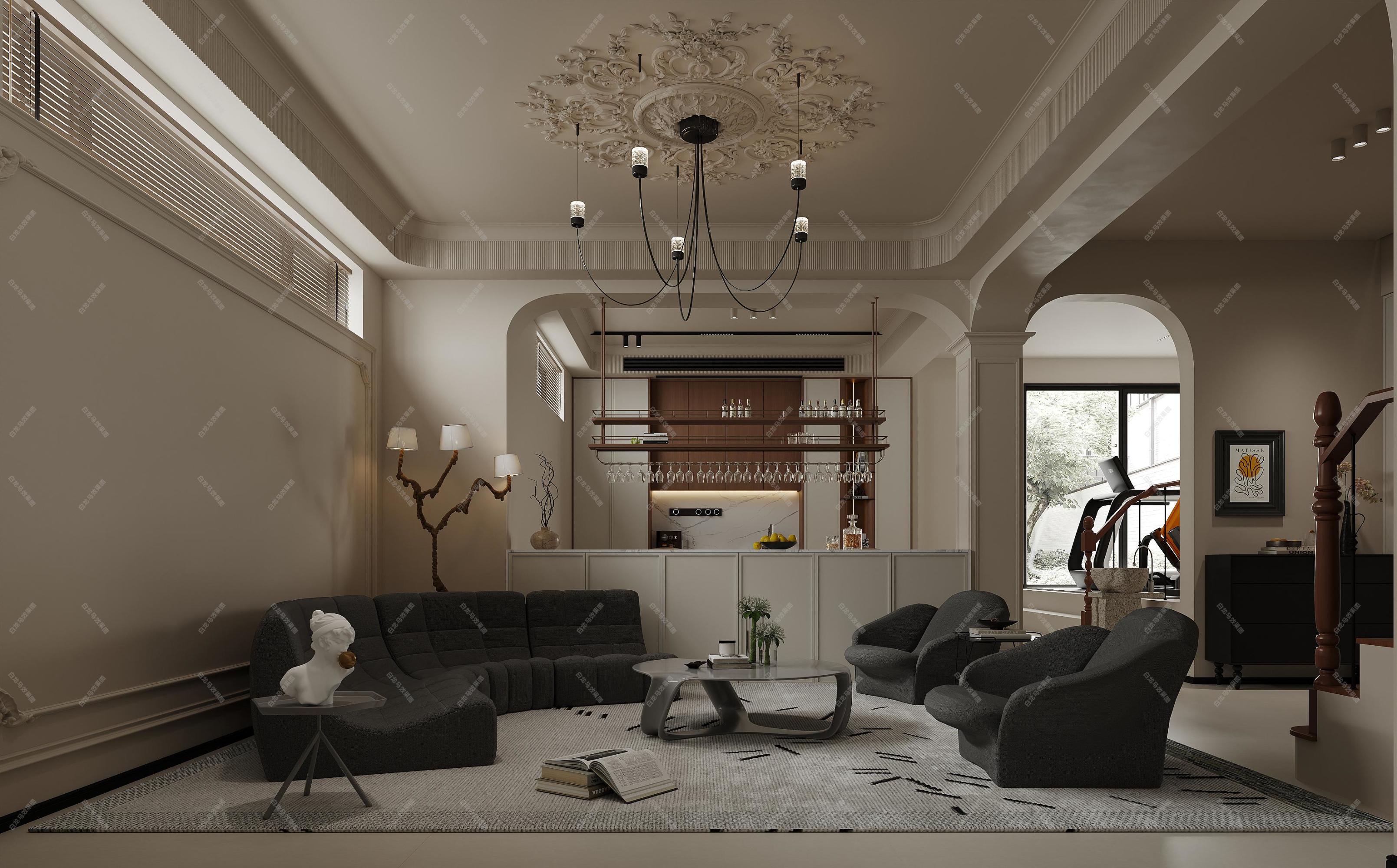 法式复古风格[ID: 114967752]_建e效果图