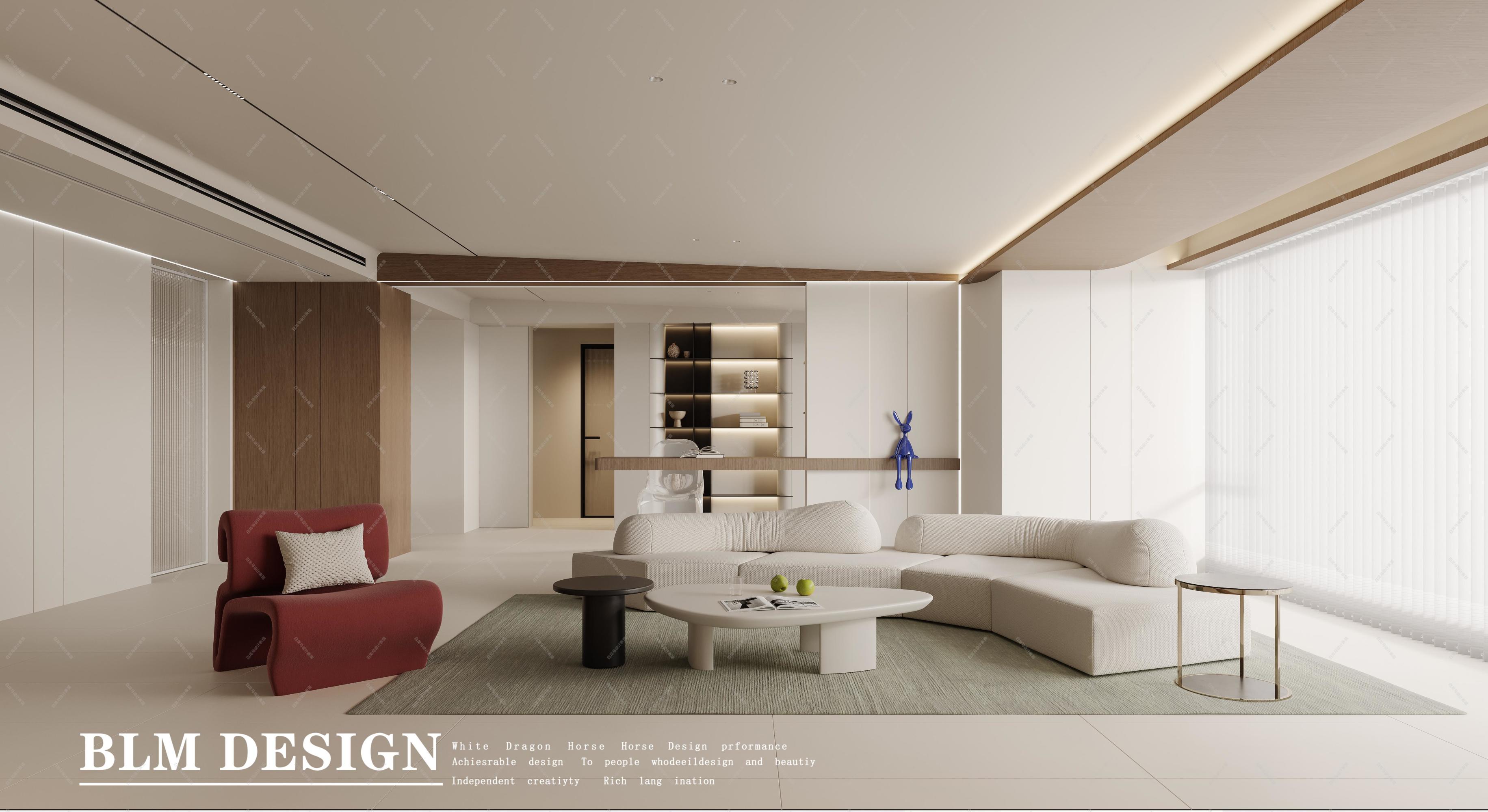 现代客餐厅——白龙马效果图[ID: 114967612]_建e效果图
