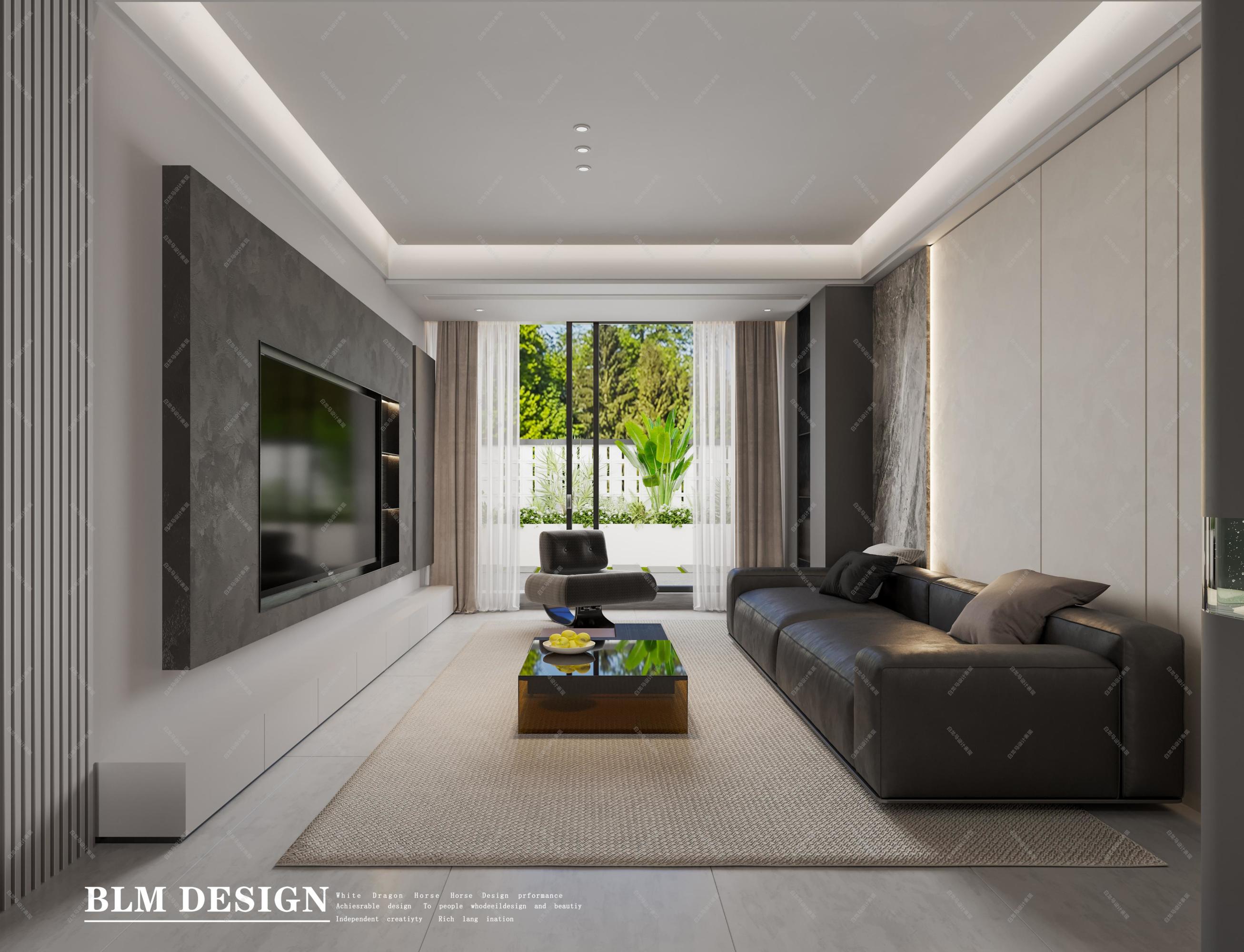 现代客餐厅——白龙马效果图[ID: 114967559]_建e效果图