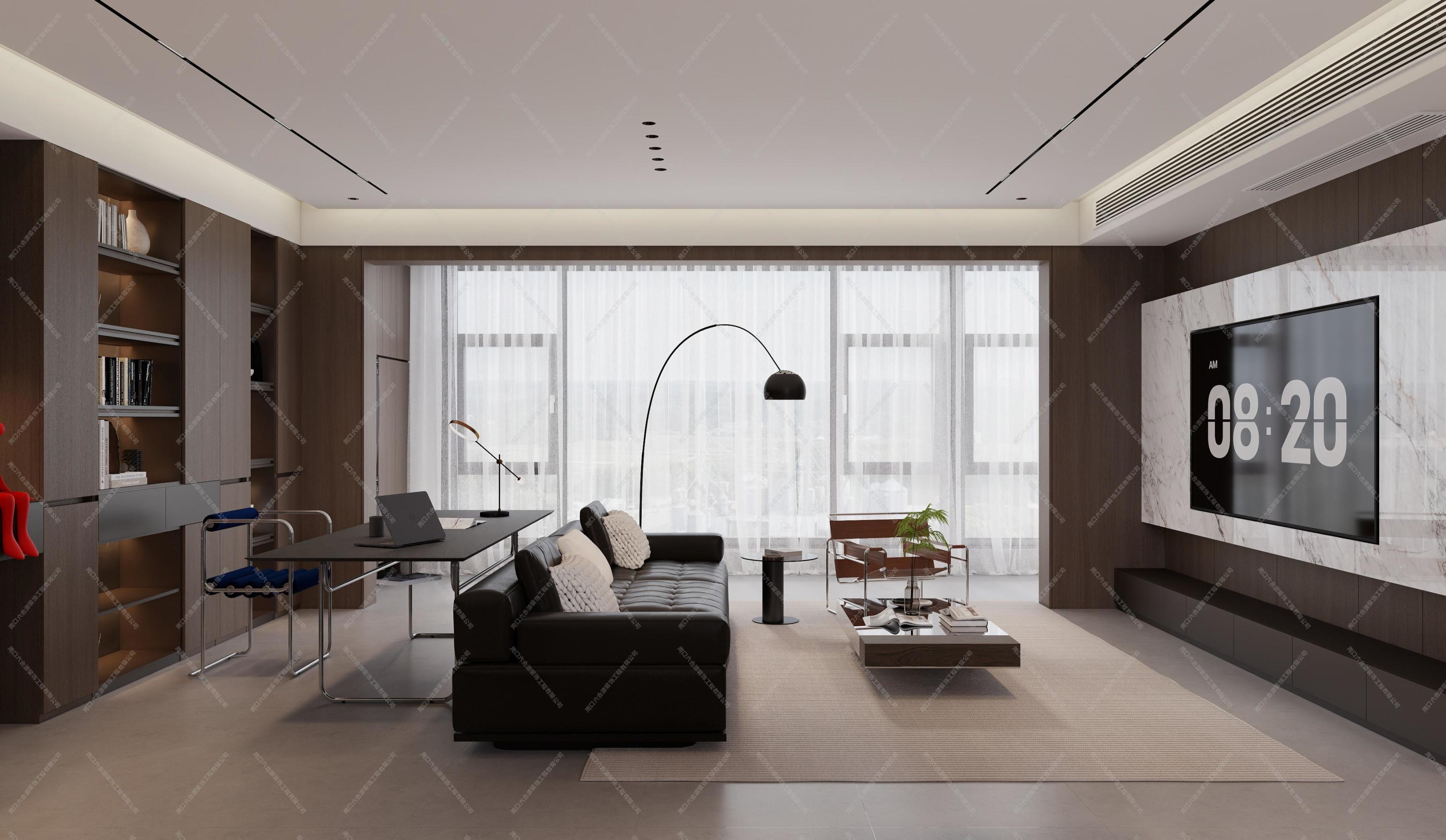 现代意式平层案例[ID: 115819733]_建e效果图