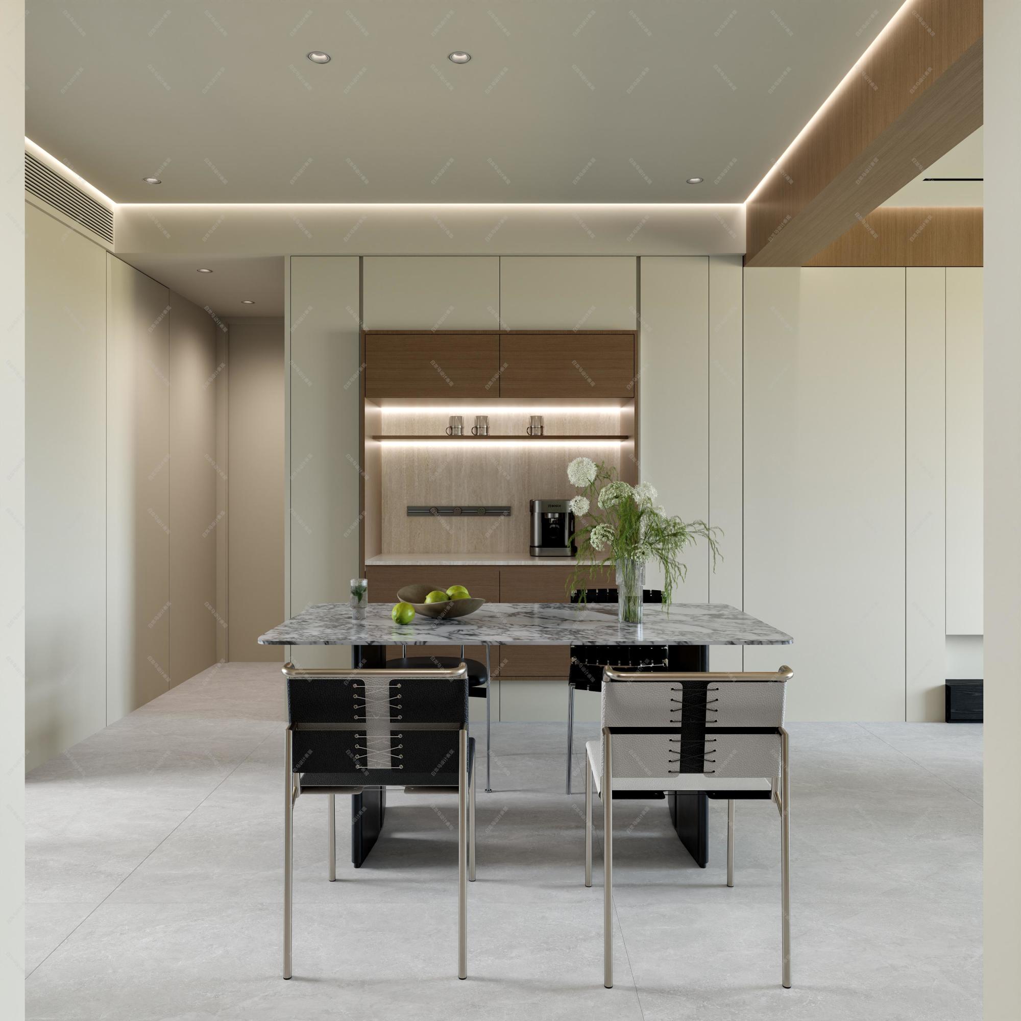 现代客餐厅——白龙马效果图[ID: 115754060]_建e效果图