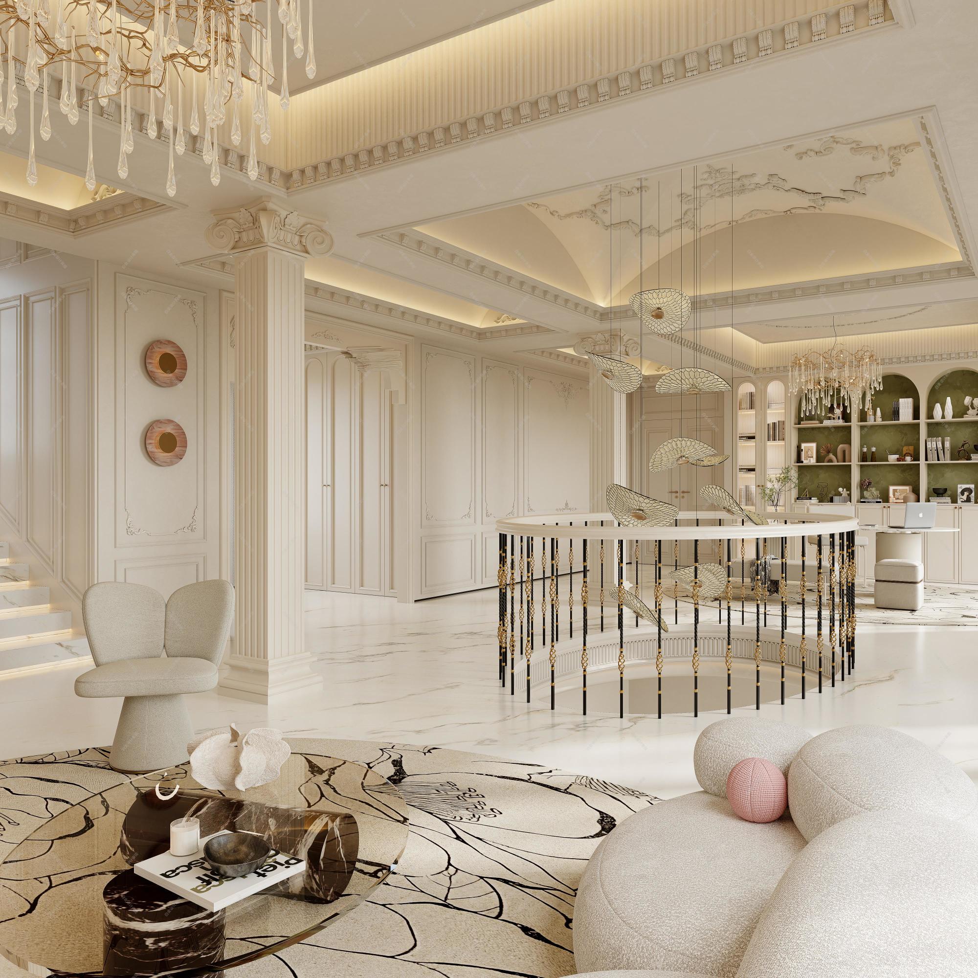 法式别墅[ID: 115754151]_建e效果图