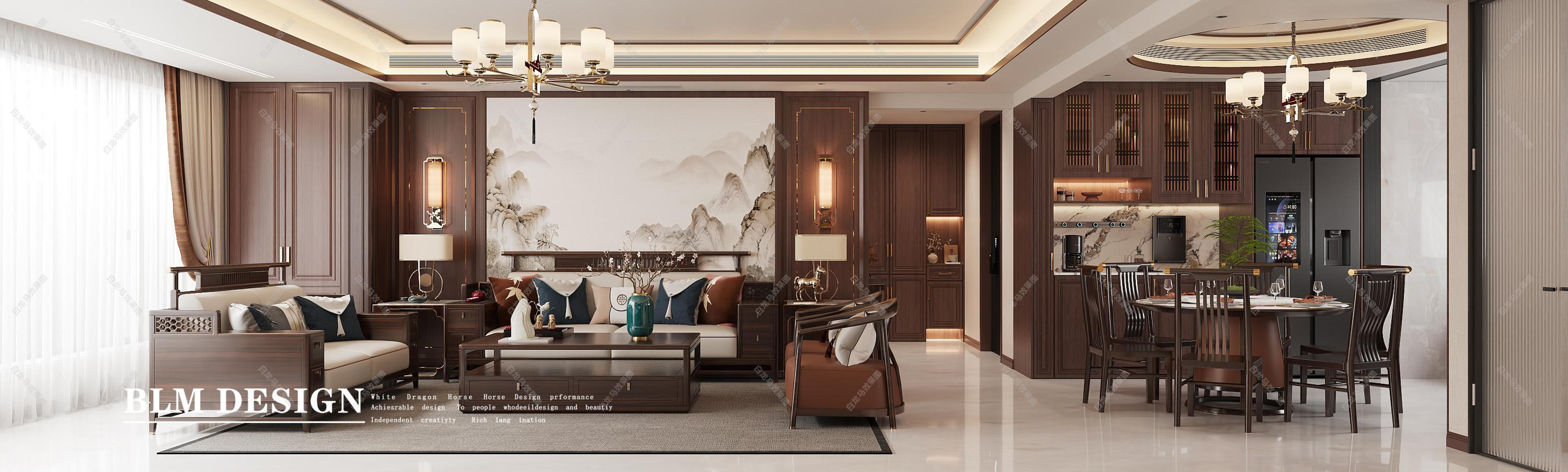 中式——白龙马效果图[ID: 115426312]_建e效果图