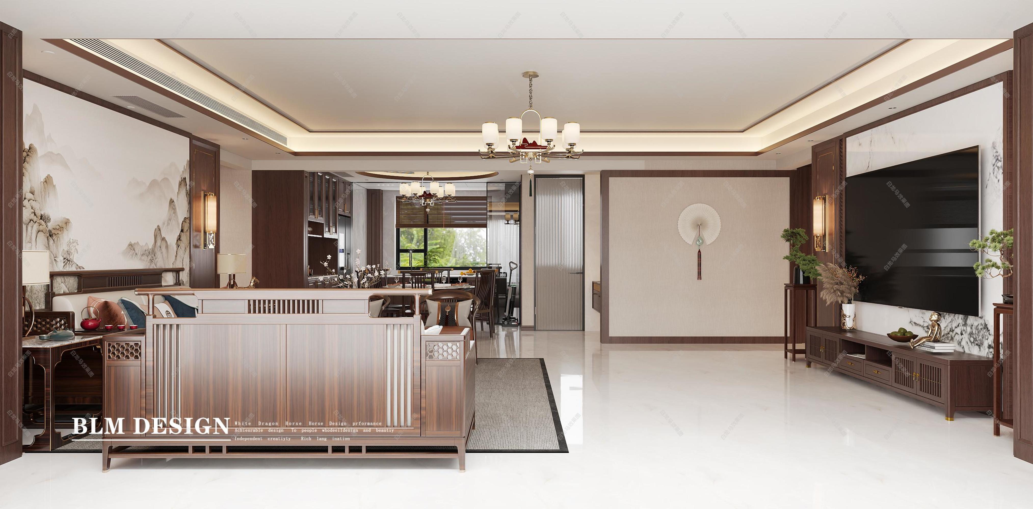 中式——白龙马效果图[ID: 115426312]_建e效果图