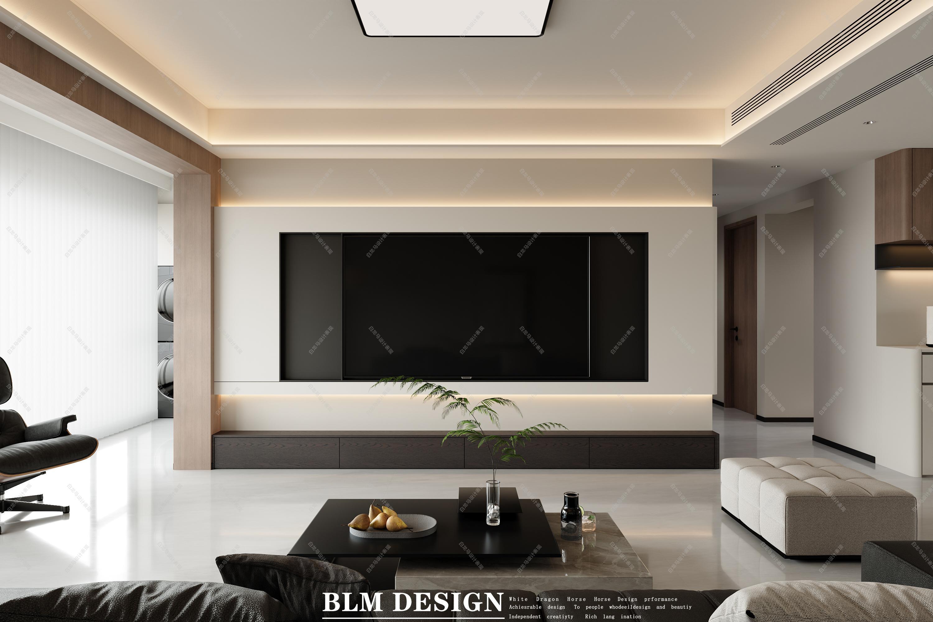 现代客餐厅——白龙马效果图[ID: 115426380]_建e效果图