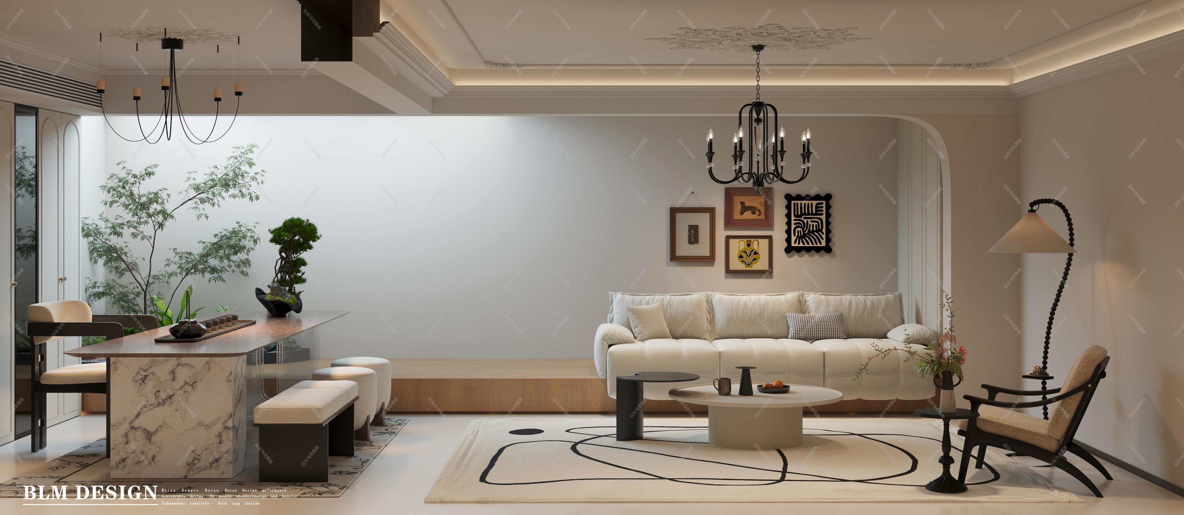 法式奶油——白龙马效果图[ID: 115426494]_建e效果图