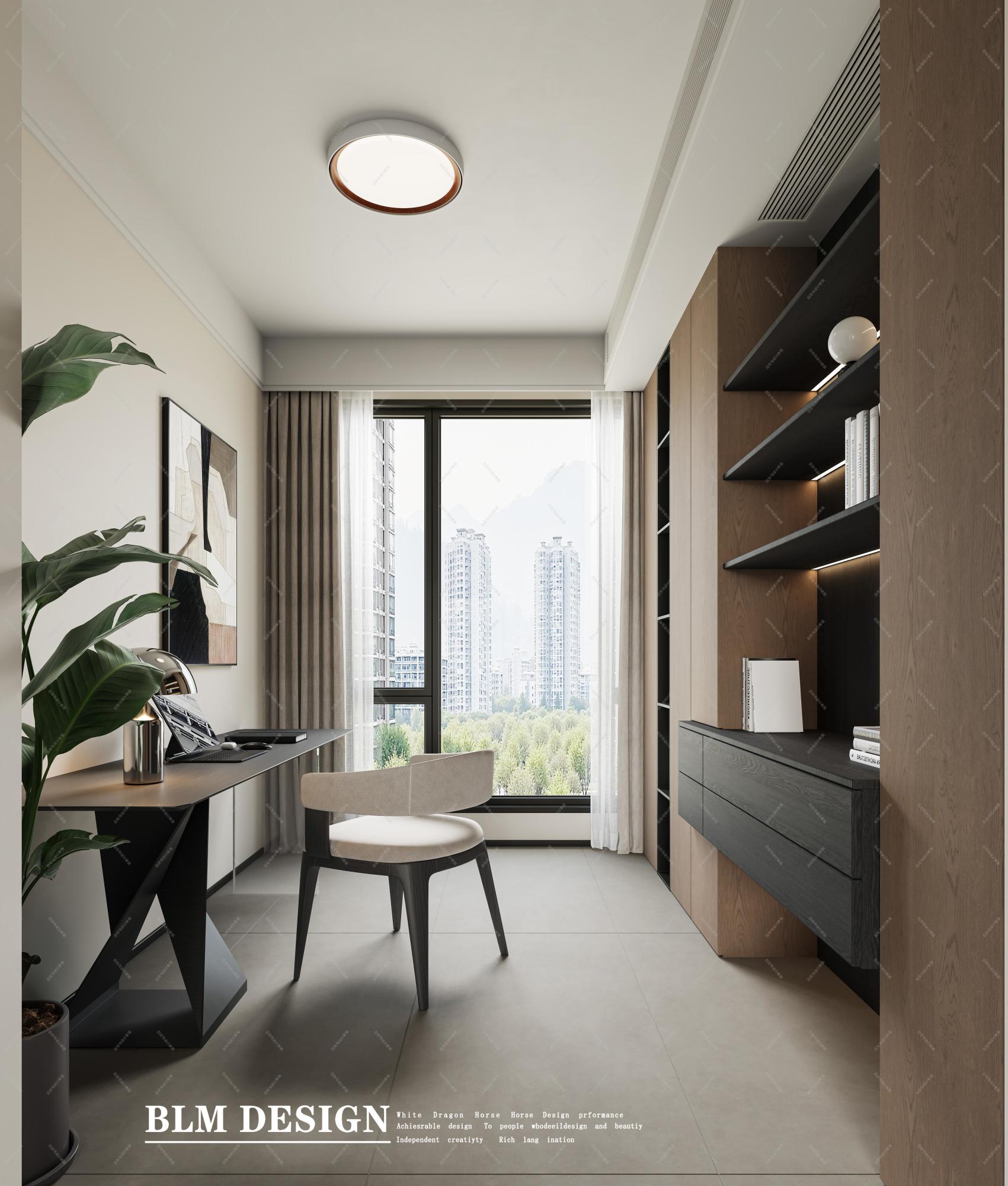 现代意式——白龙马效果图[ID: 115426437]_建e效果图