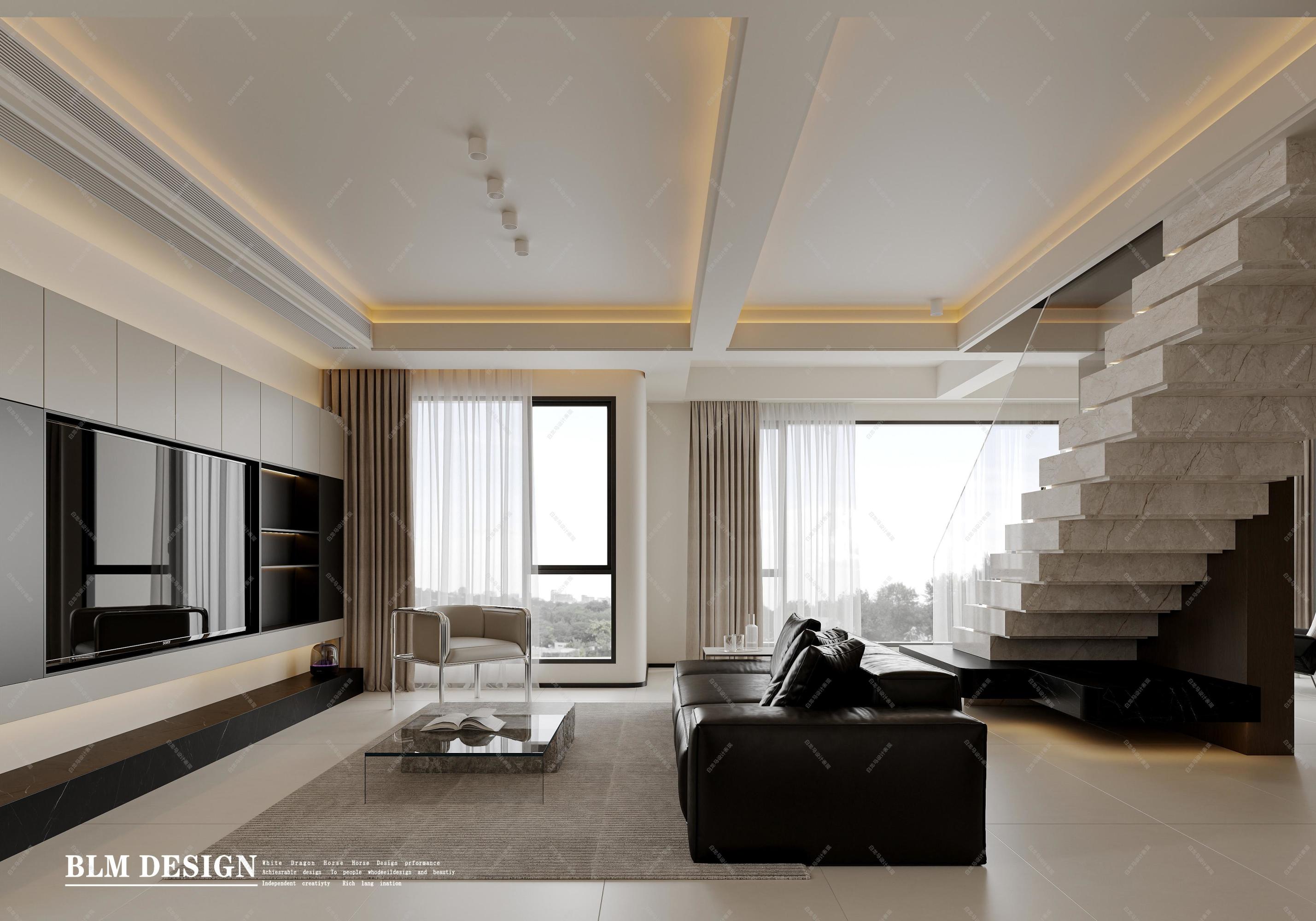 意式轻奢——白龙马效果图[ID: 115360893]_建e效果图