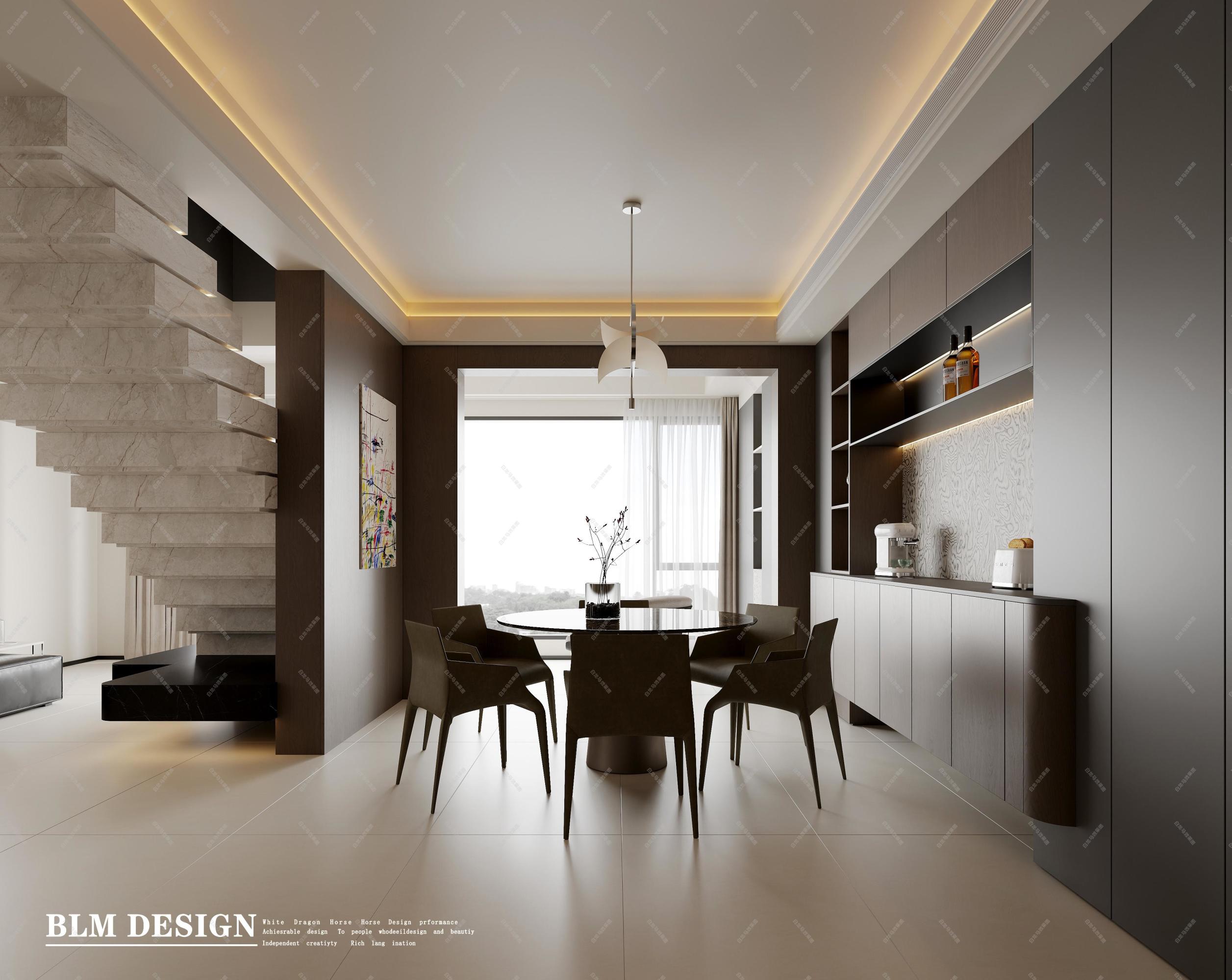 现代——白龙马效果图[ID: 115360845]_建e效果图