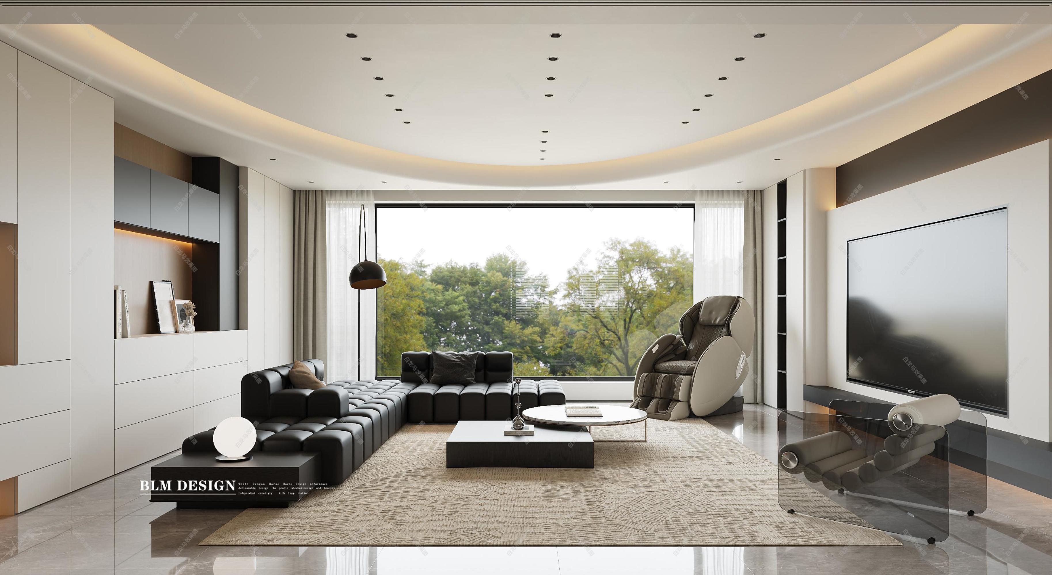 现代——白龙马效果图[ID: 115360910]_建e效果图