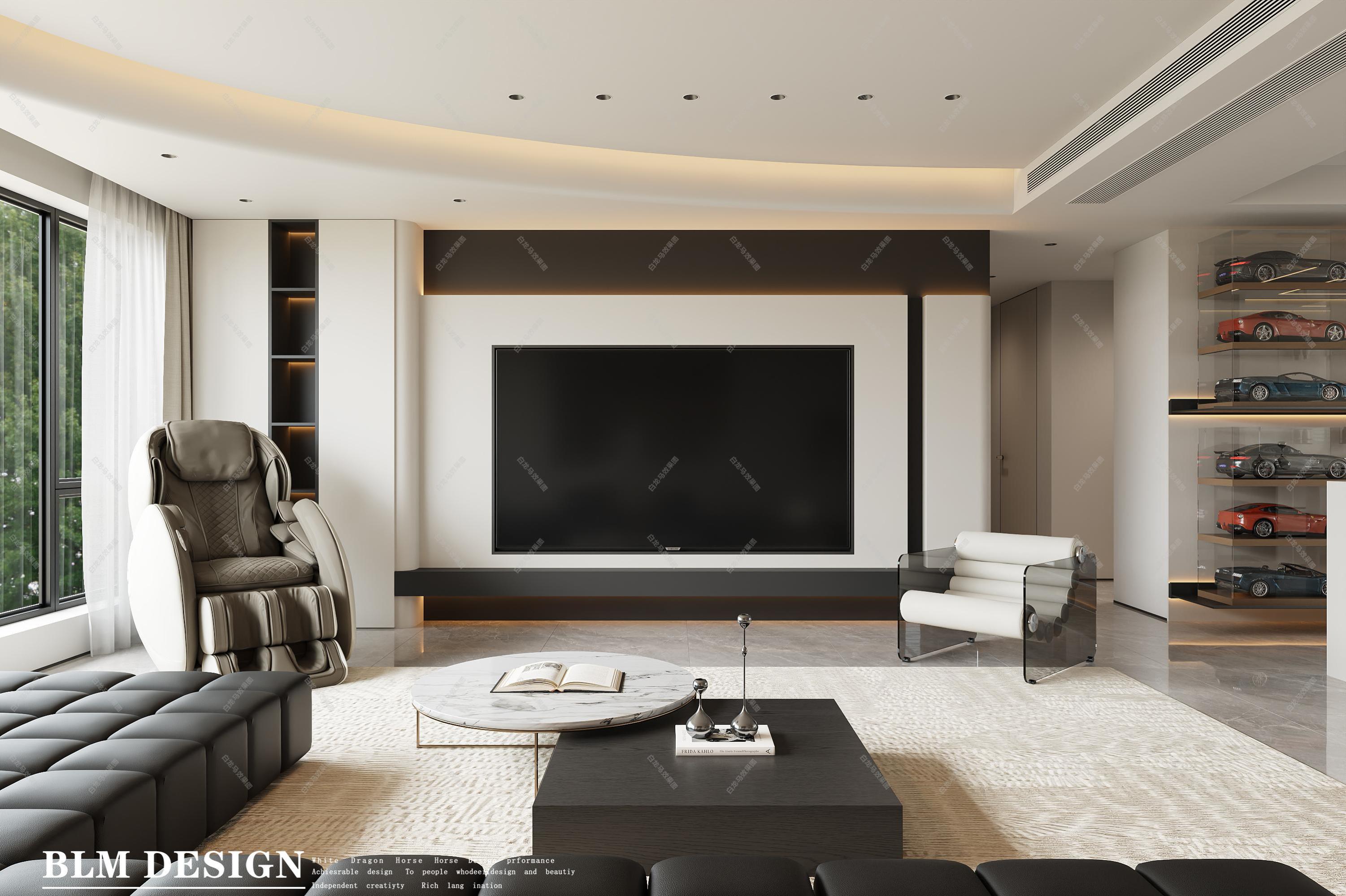 现代——白龙马效果图[ID: 115360910]_建e效果图