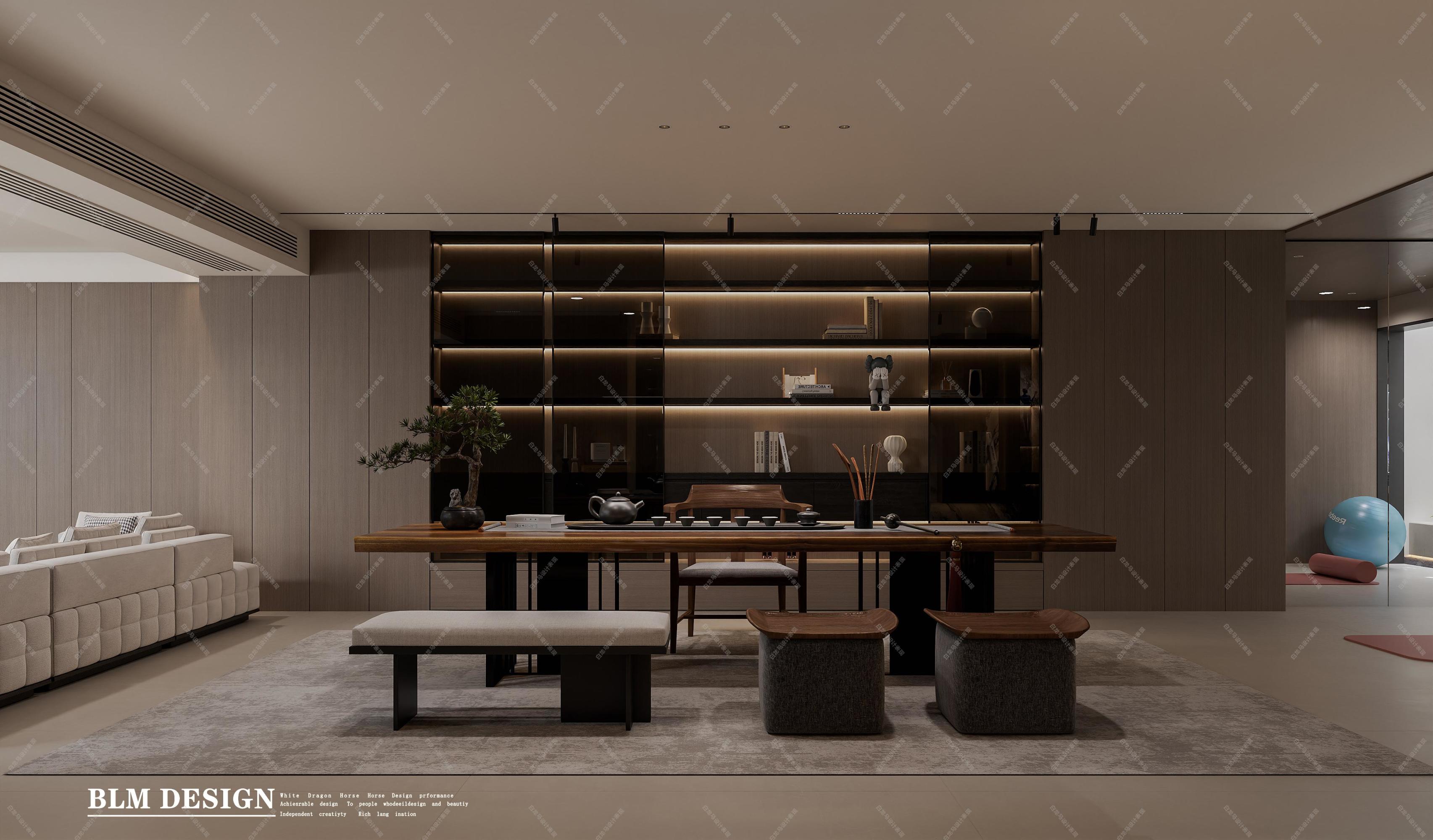 意式轻奢——白龙马效果图[ID: 115557630]_建e效果图