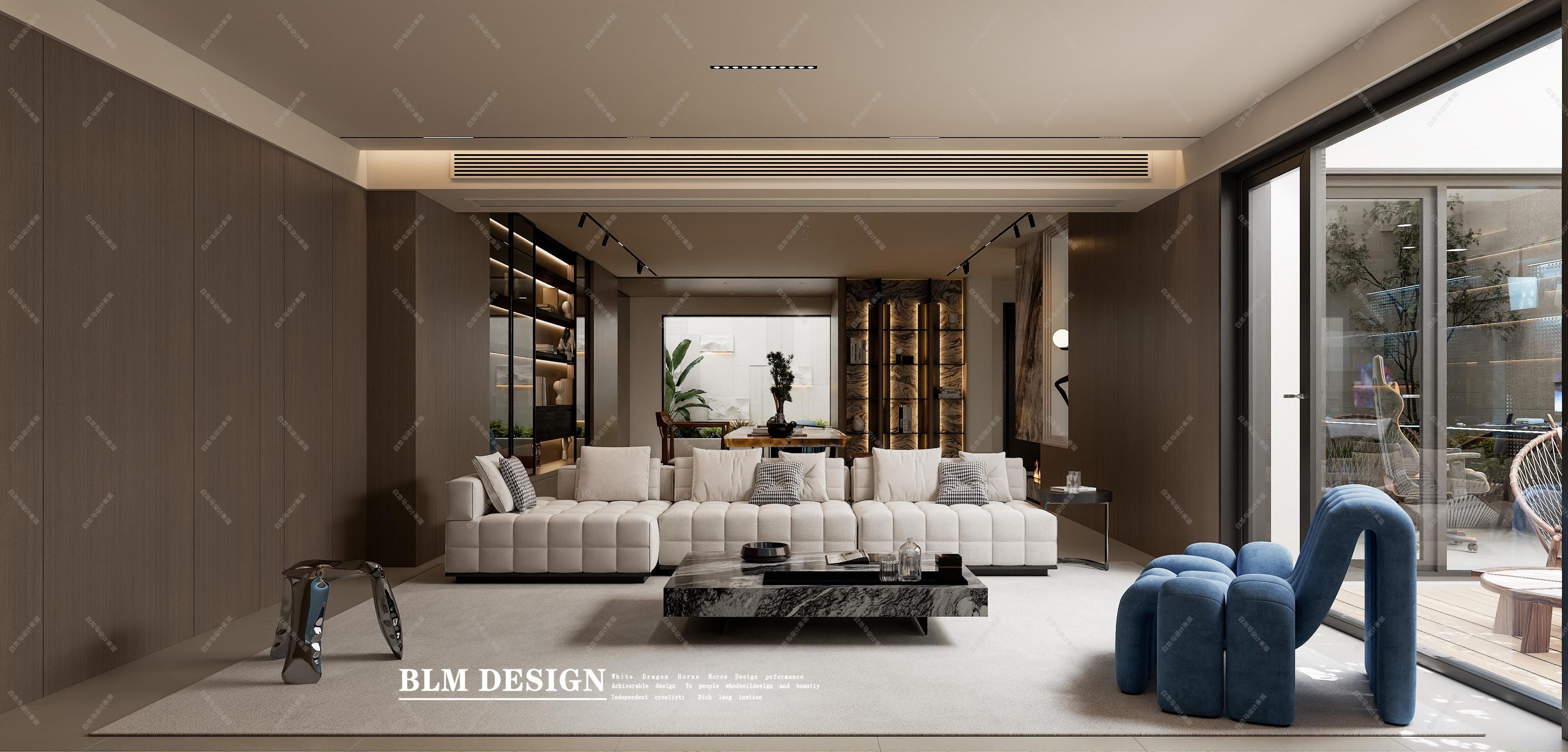 意式轻奢——白龙马效果图[ID: 115557630]_建e效果图