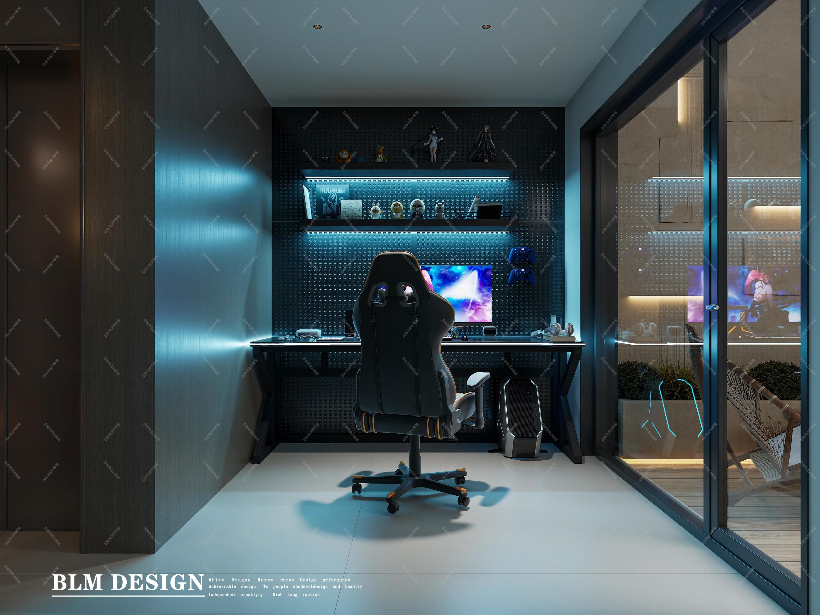 意式轻奢——白龙马效果图[ID: 115557630]_建e效果图